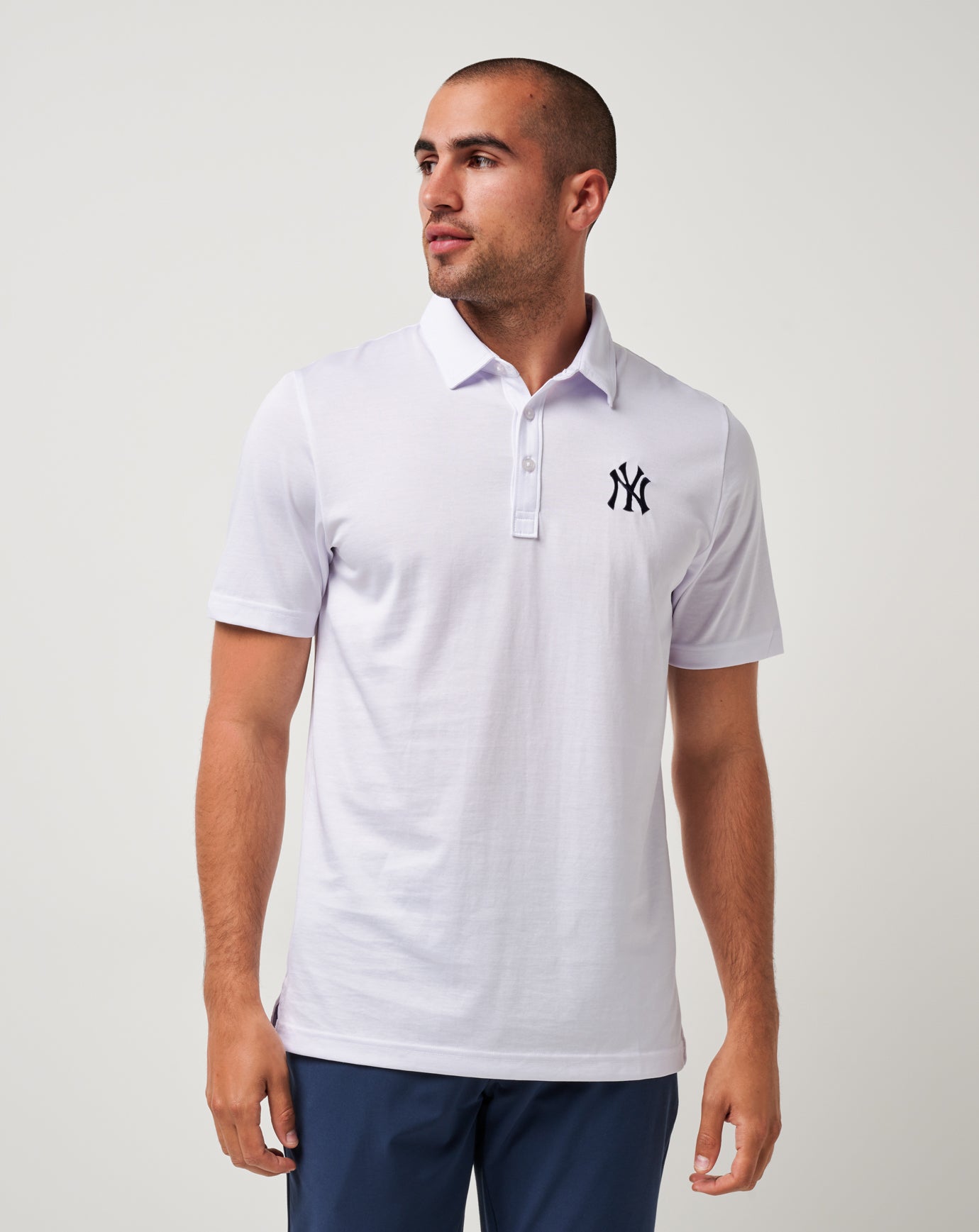 yankees dress shirt Men's Antigua Navy New York Yankees Porter Woven Long Sleeve Button-Down Shirt Size: Small