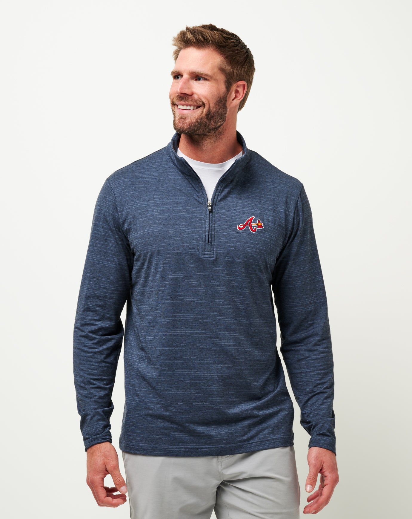 Atlanta Braves The Heater Quarter Zip ∣ TravisMathew