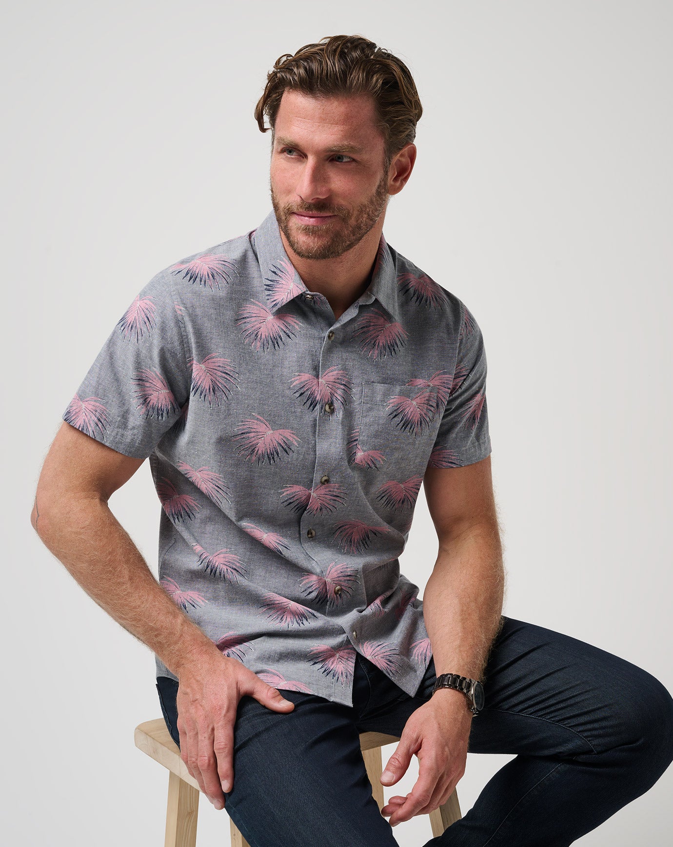 Tip Me Over Button-Up