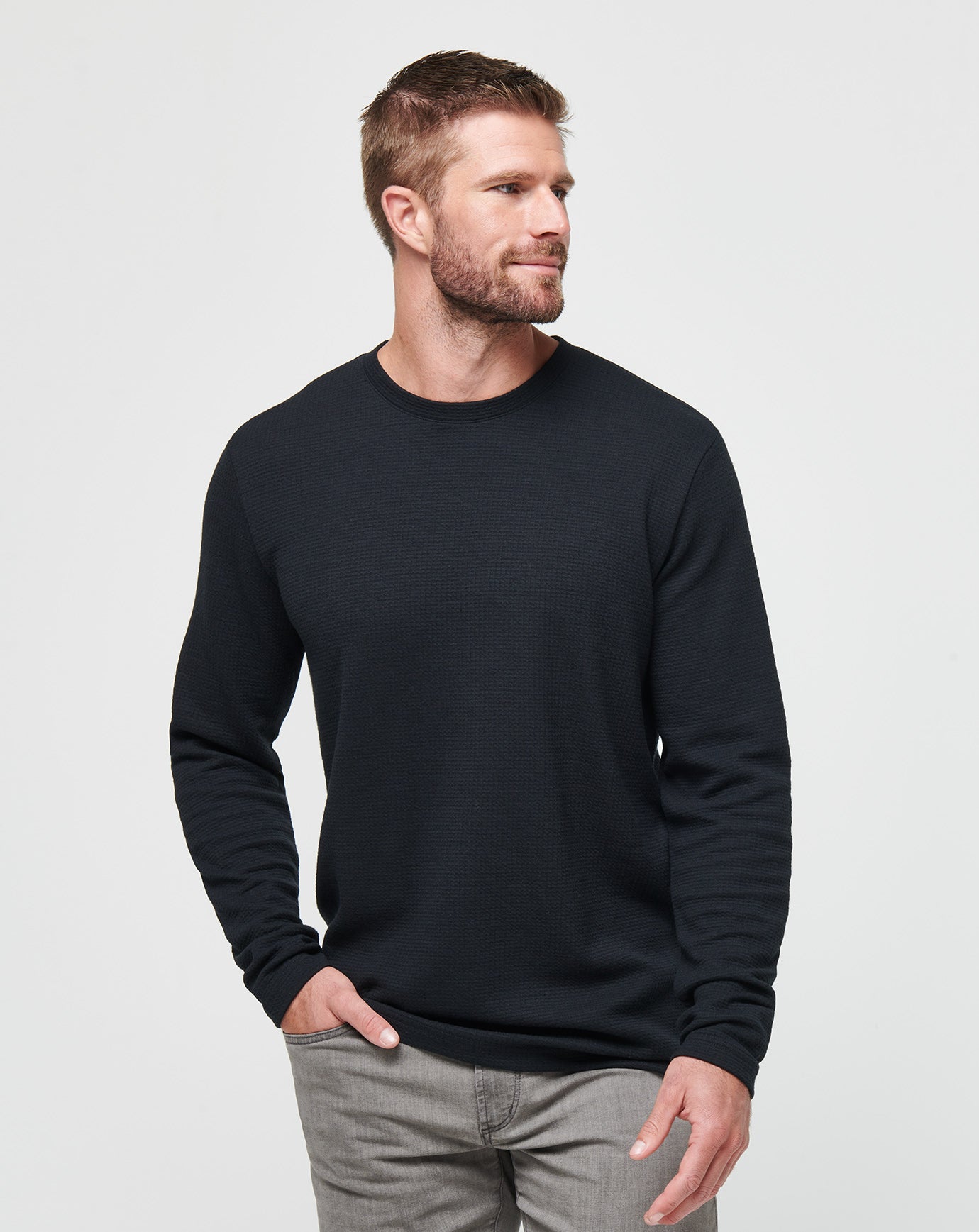 トップス NEIGHBORHOOD / M-WAFFLE C-CREW. LS Cloud Waffle Crew ∣ TravisMathew