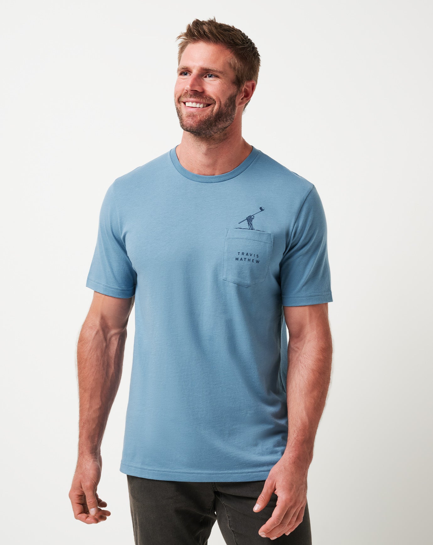 Travis Mathew×JONES ハーフジップTシャツ　Mサイズ Air Trick Tee ∣ TravisMathew