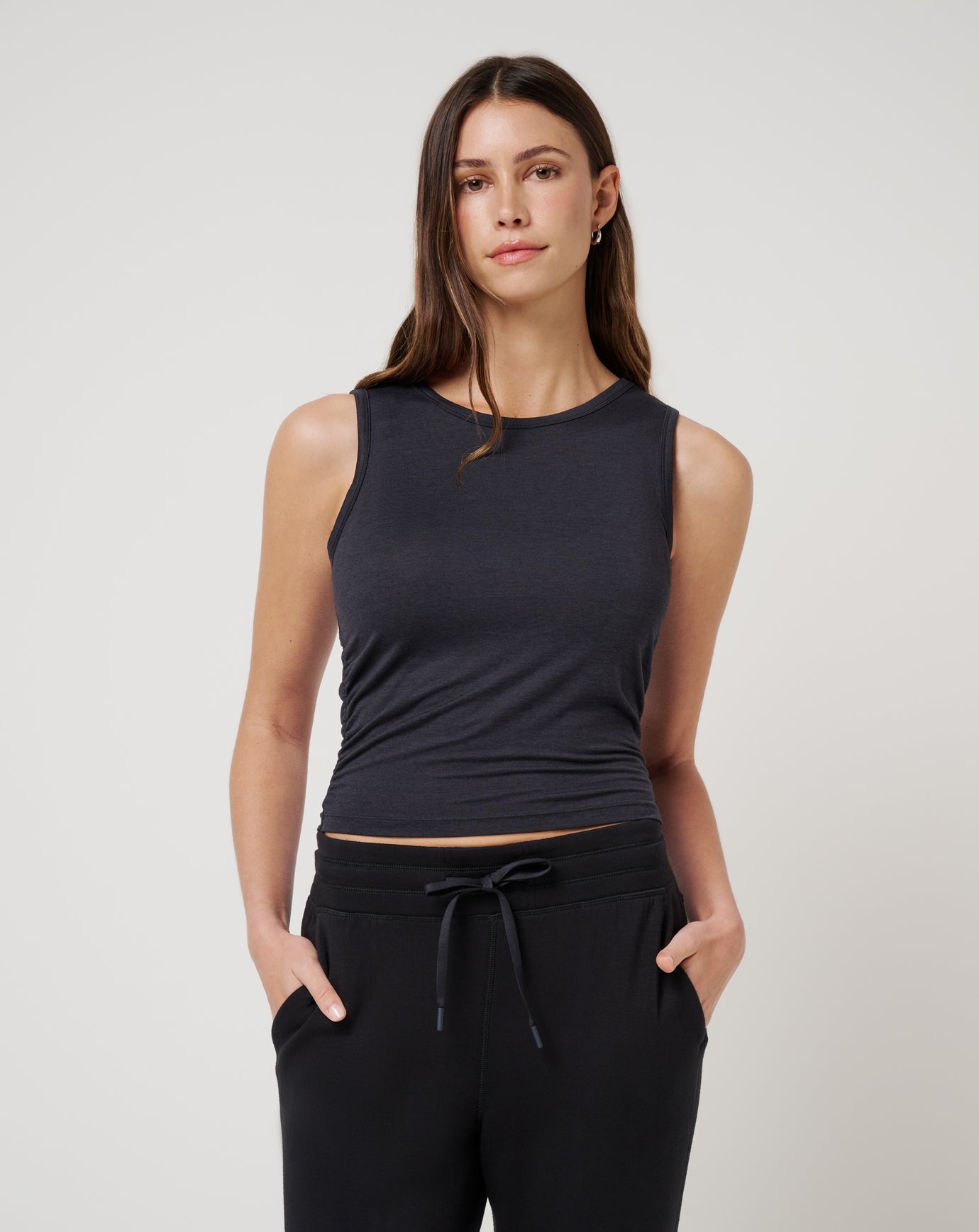 【TOGA PULLA】Tape jersey tank top Rib Hemp Jersey Tank - Black – Zulu & Zephyr