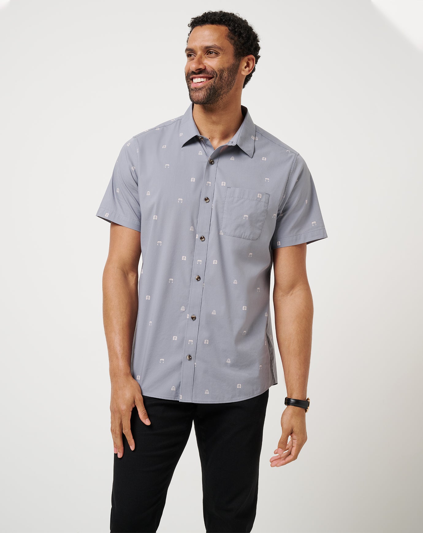French Riviera Button-Up