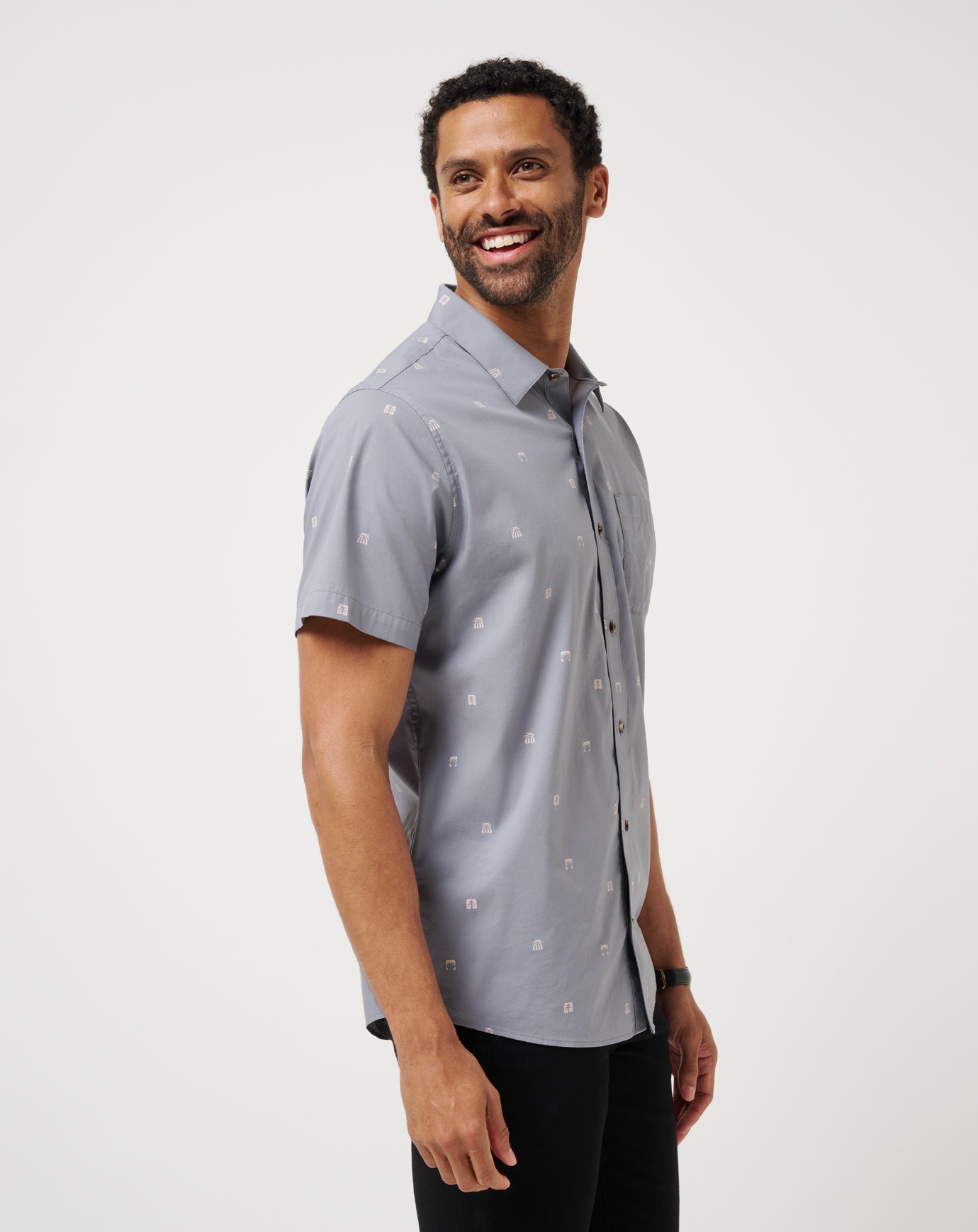 French Riviera Button-Up