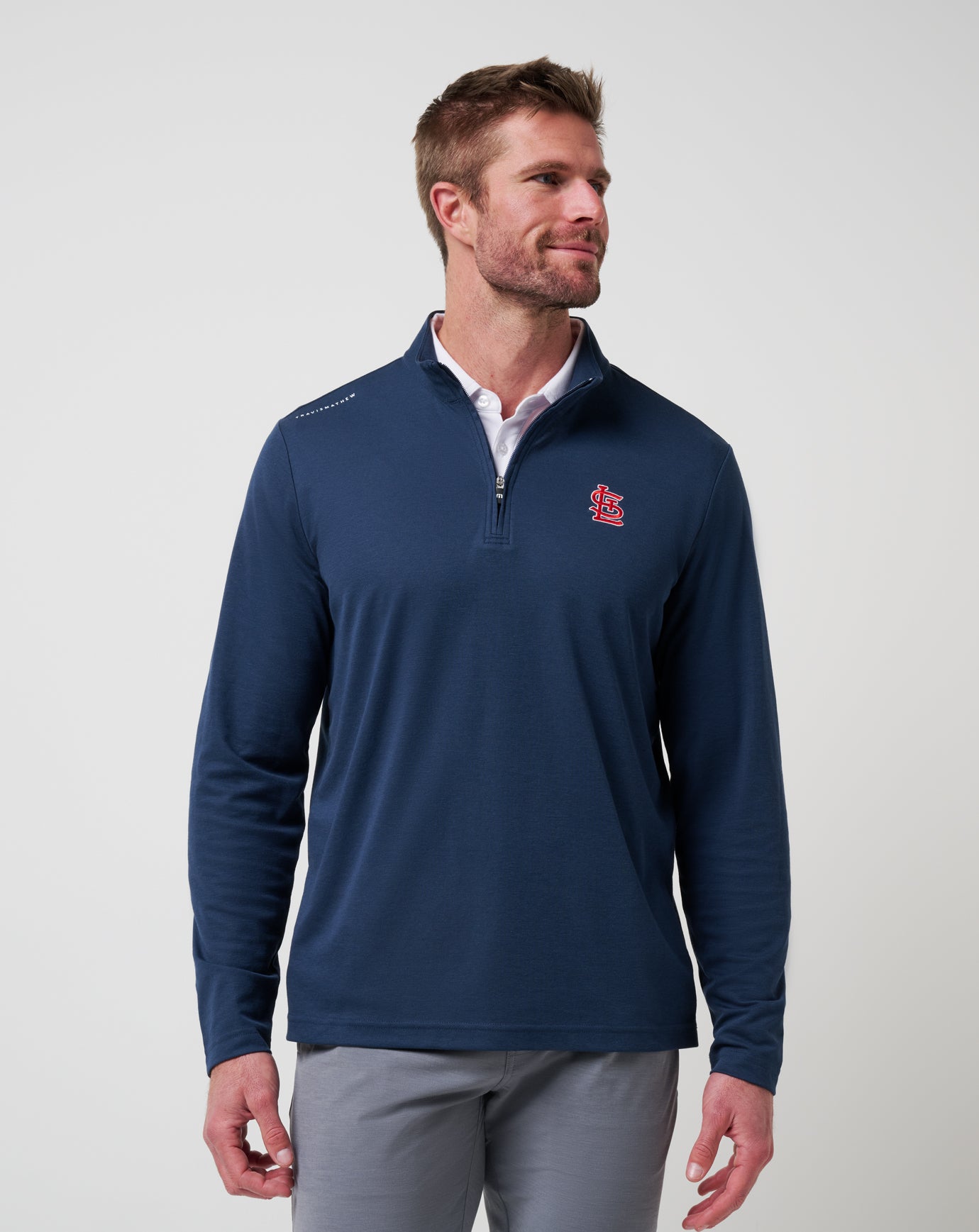 St Louis Cardinals Time To Tailgate Quarter Zip ∣ TravisMathew