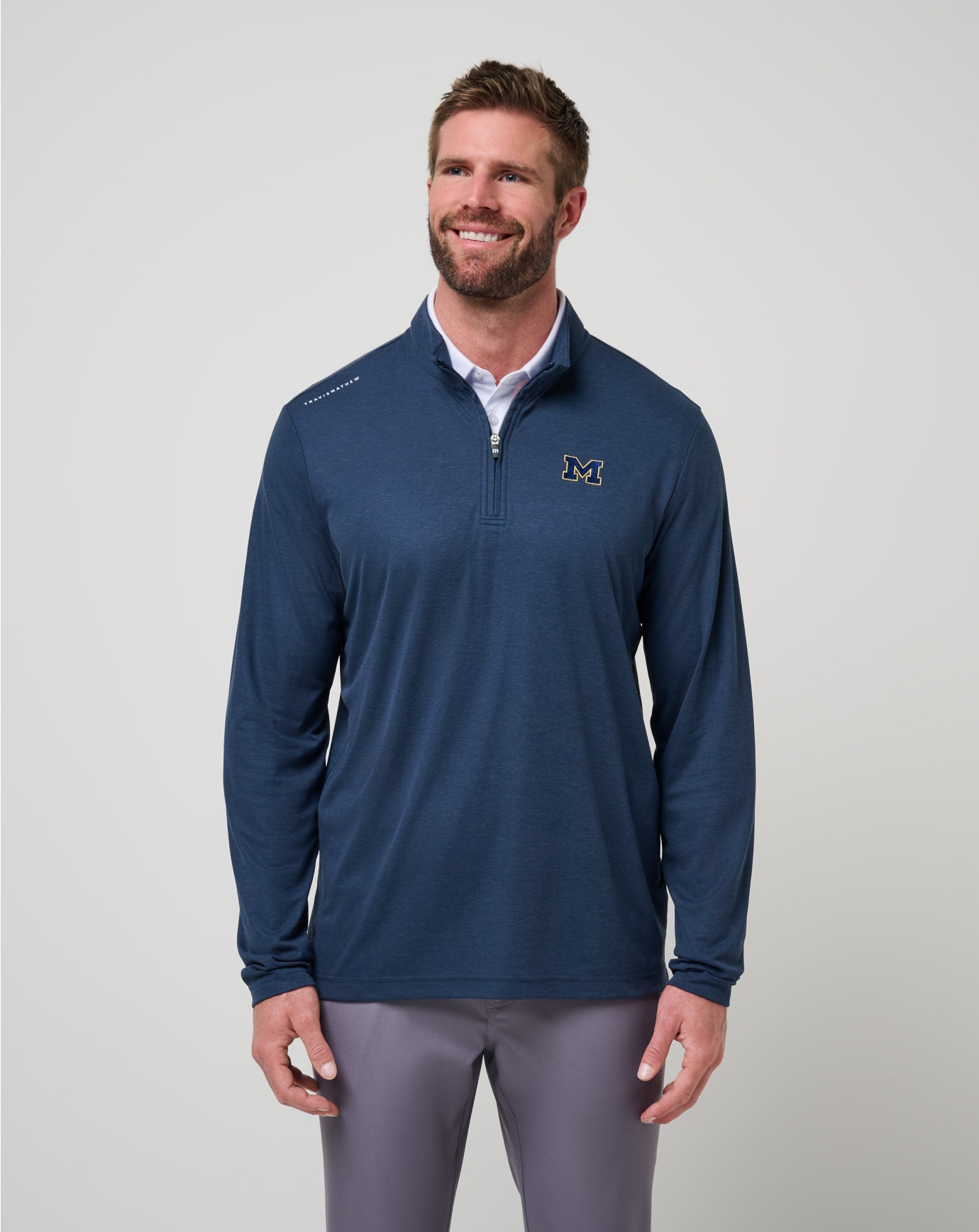 Michigan Time To Tailgate Quarter Zip ∣ TravisMathew