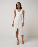 Everyday Nomad Button Front Midi Dress