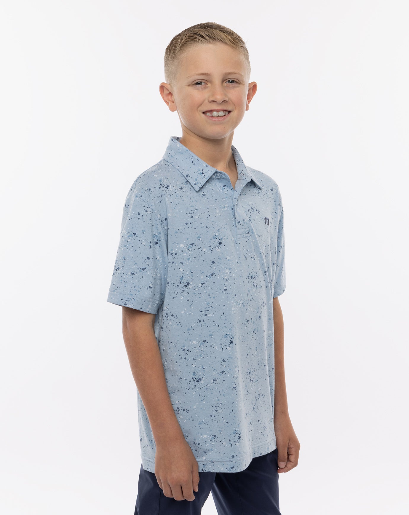 Splatter Print Youth Polo