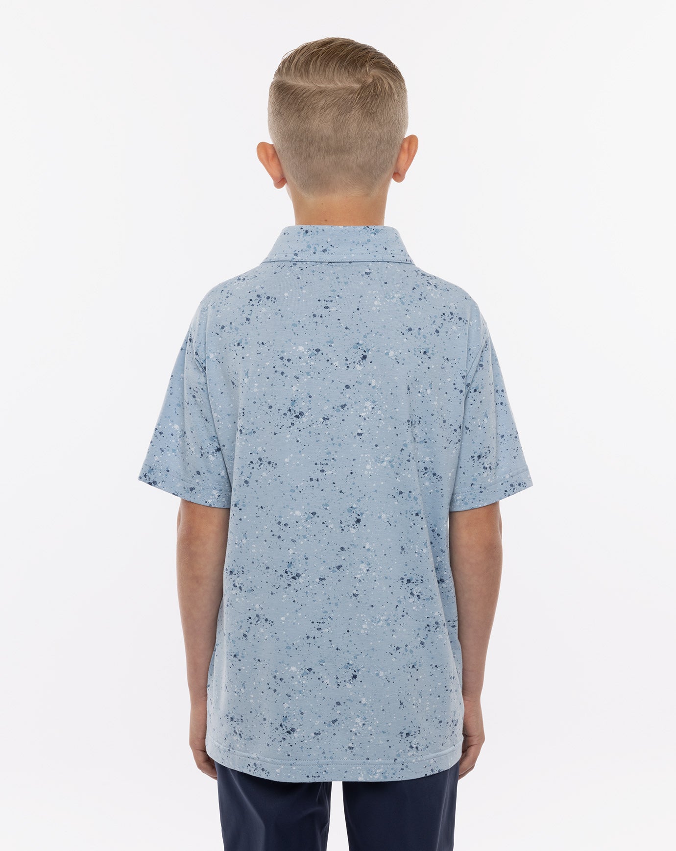 Splatter Print Youth Polo