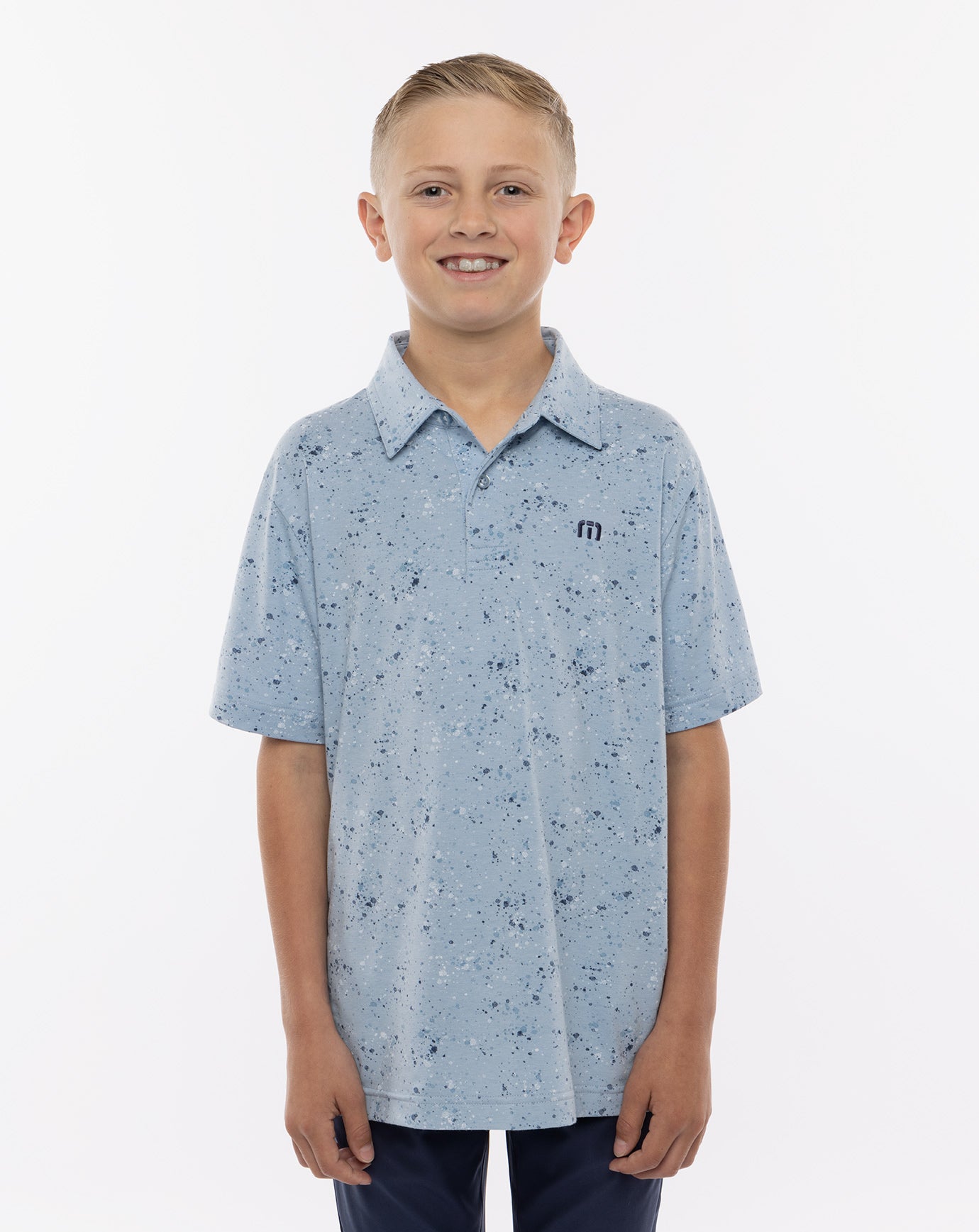 Splatter Print Youth Polo