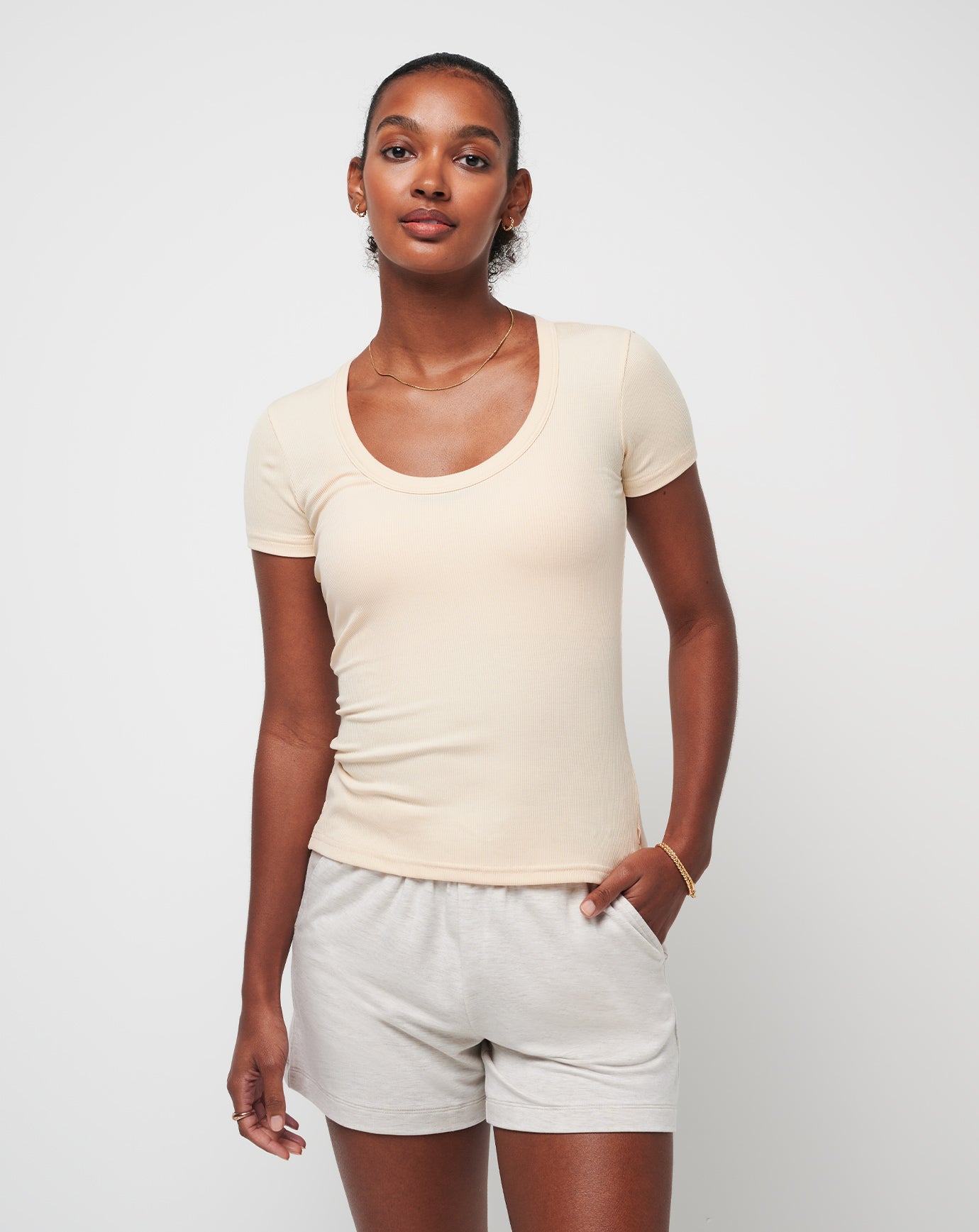 Come Alive Cloud Ribbed Top