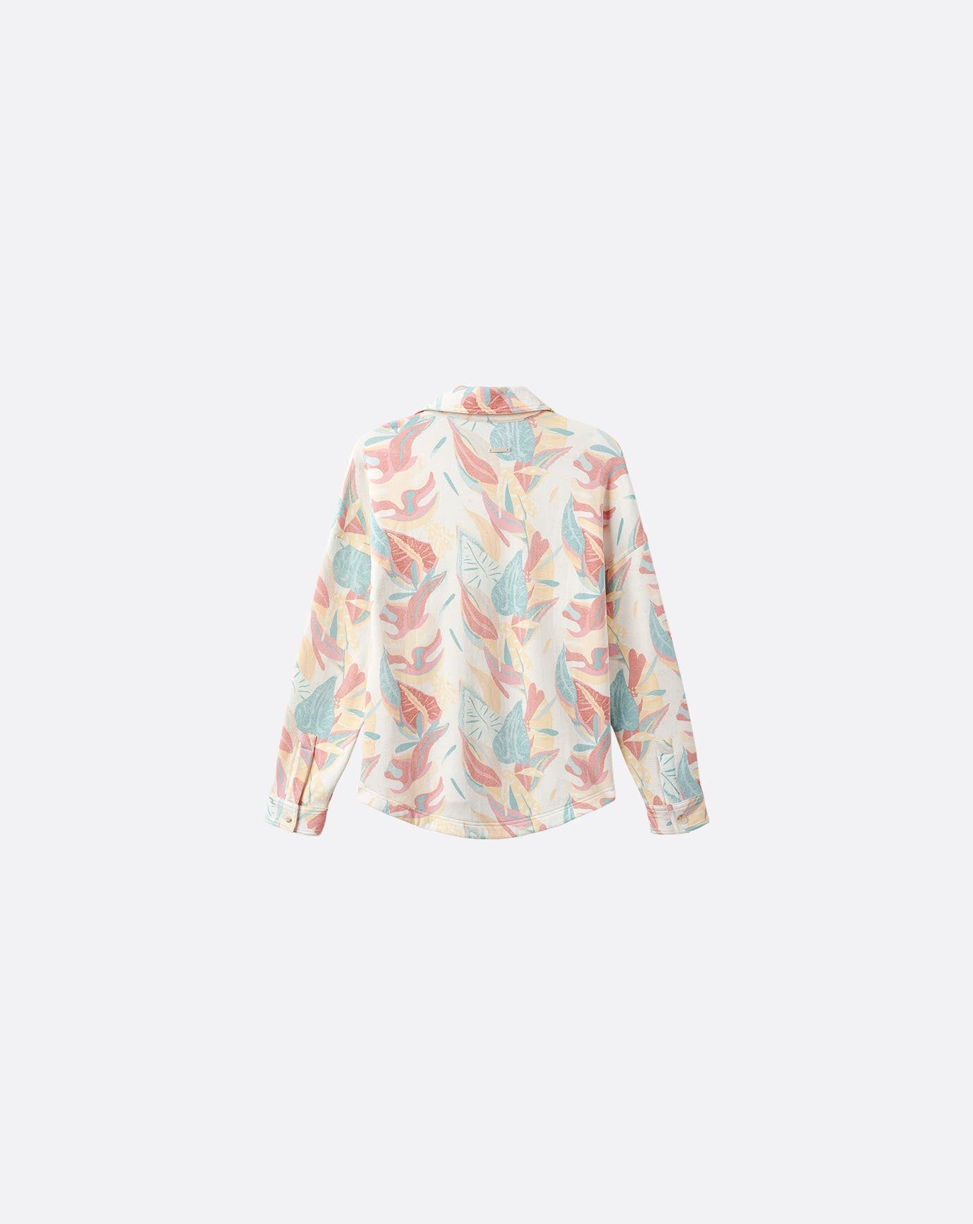 Vacay And Rose Cloud Fleece Shacket