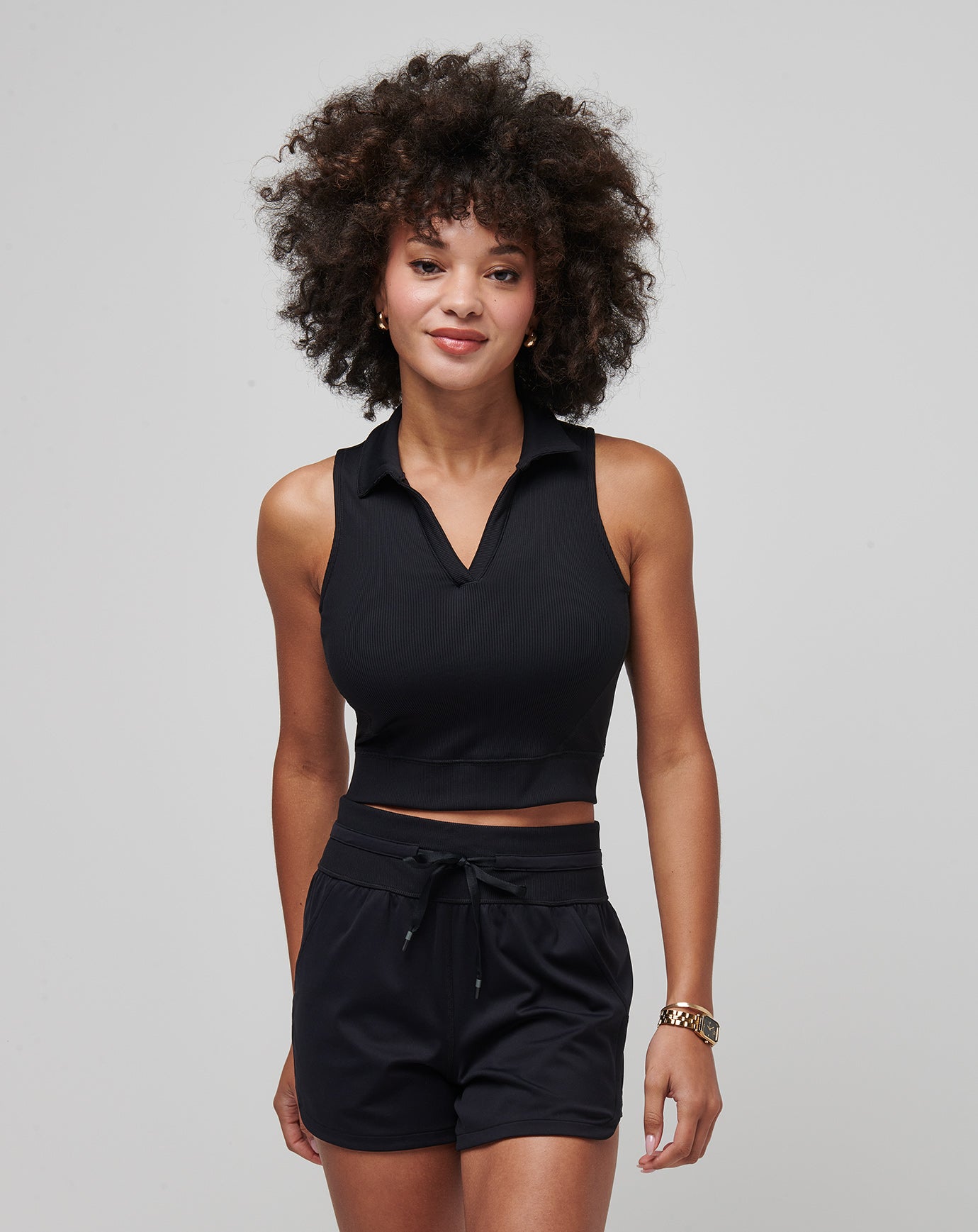 Moveknit Sleeveless Vneck Polo