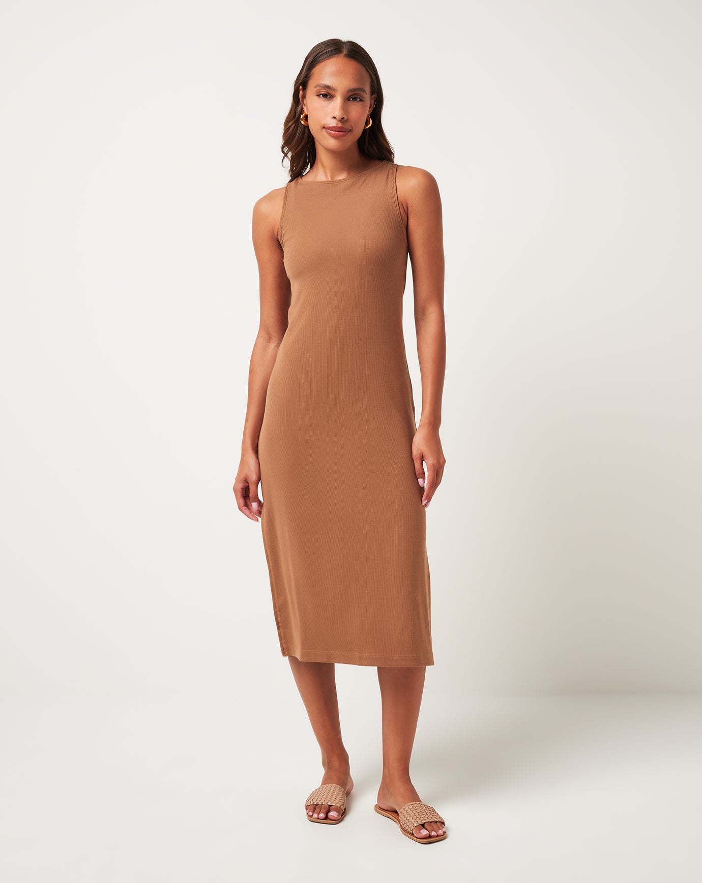 hadley midi dress Cloud Rib Hadley Wood Dress ∣ TravisMathew