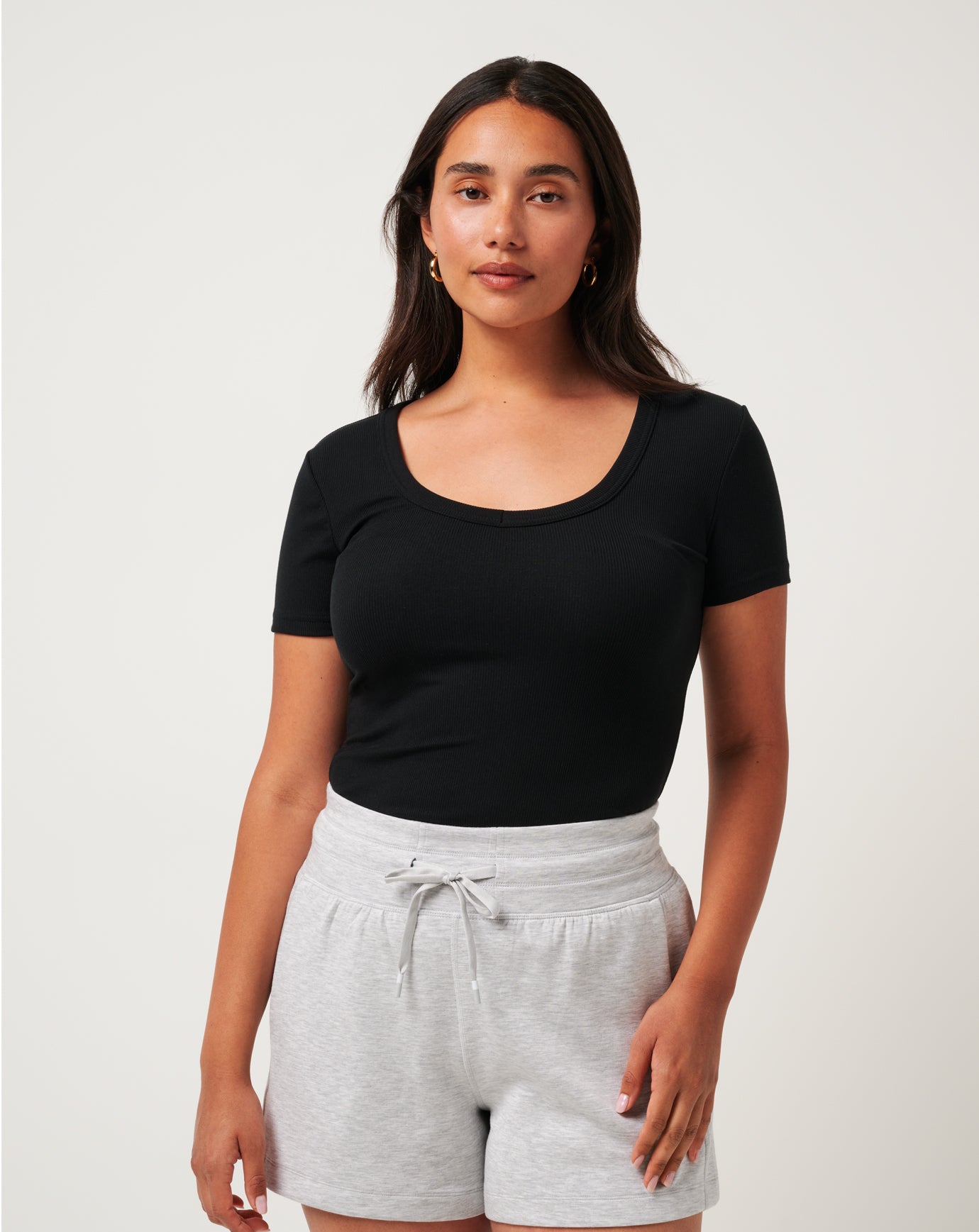 Cloud Rib Short Sleeve Top image 4