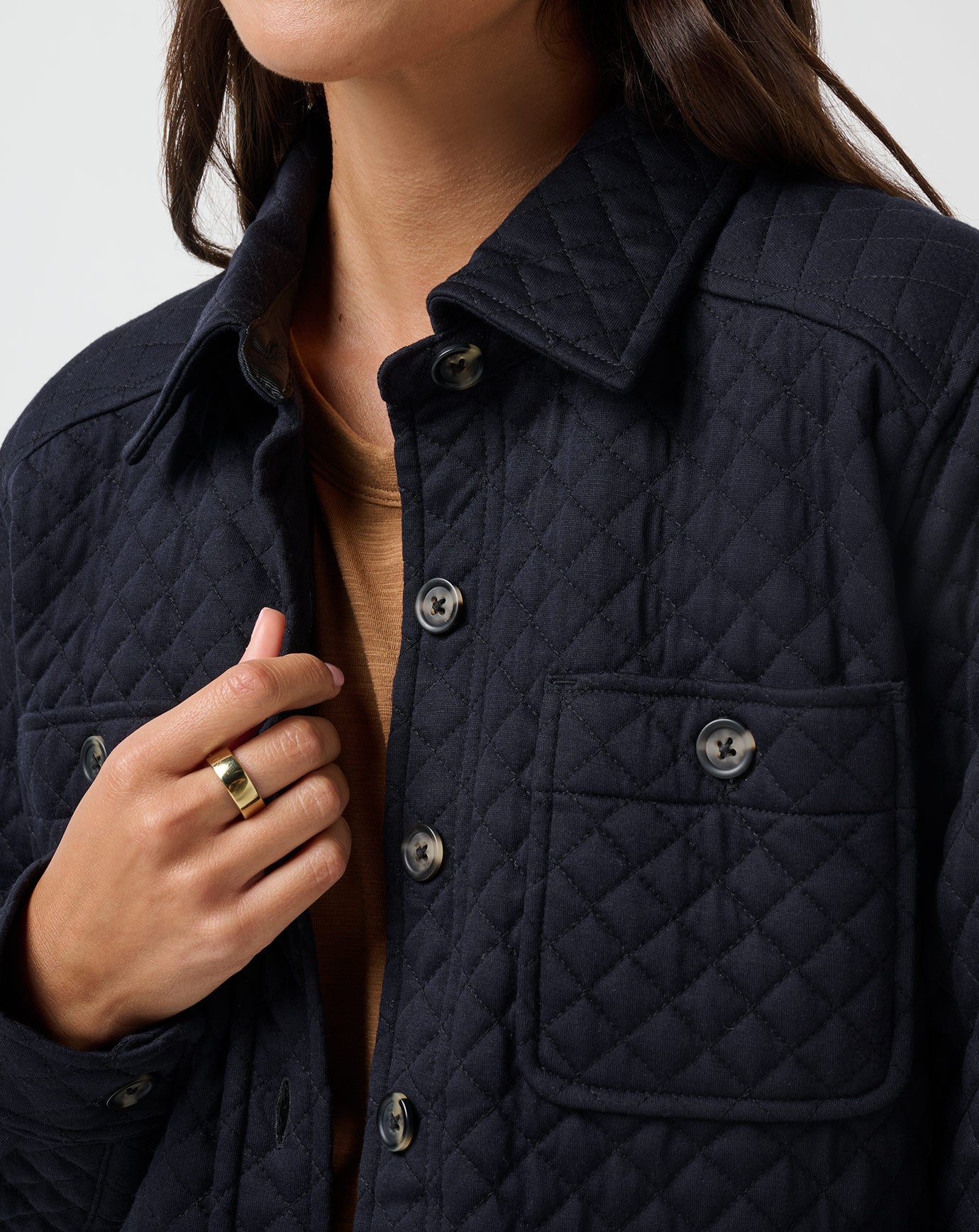 Diamond Quilted Shacket image 3