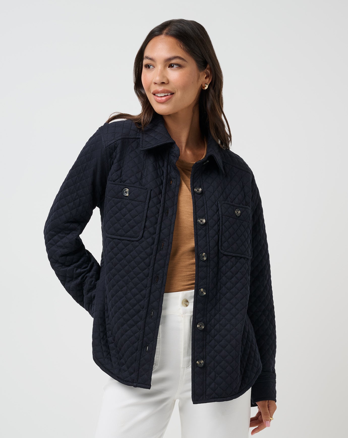 Diamond Quilted Shacket image 1