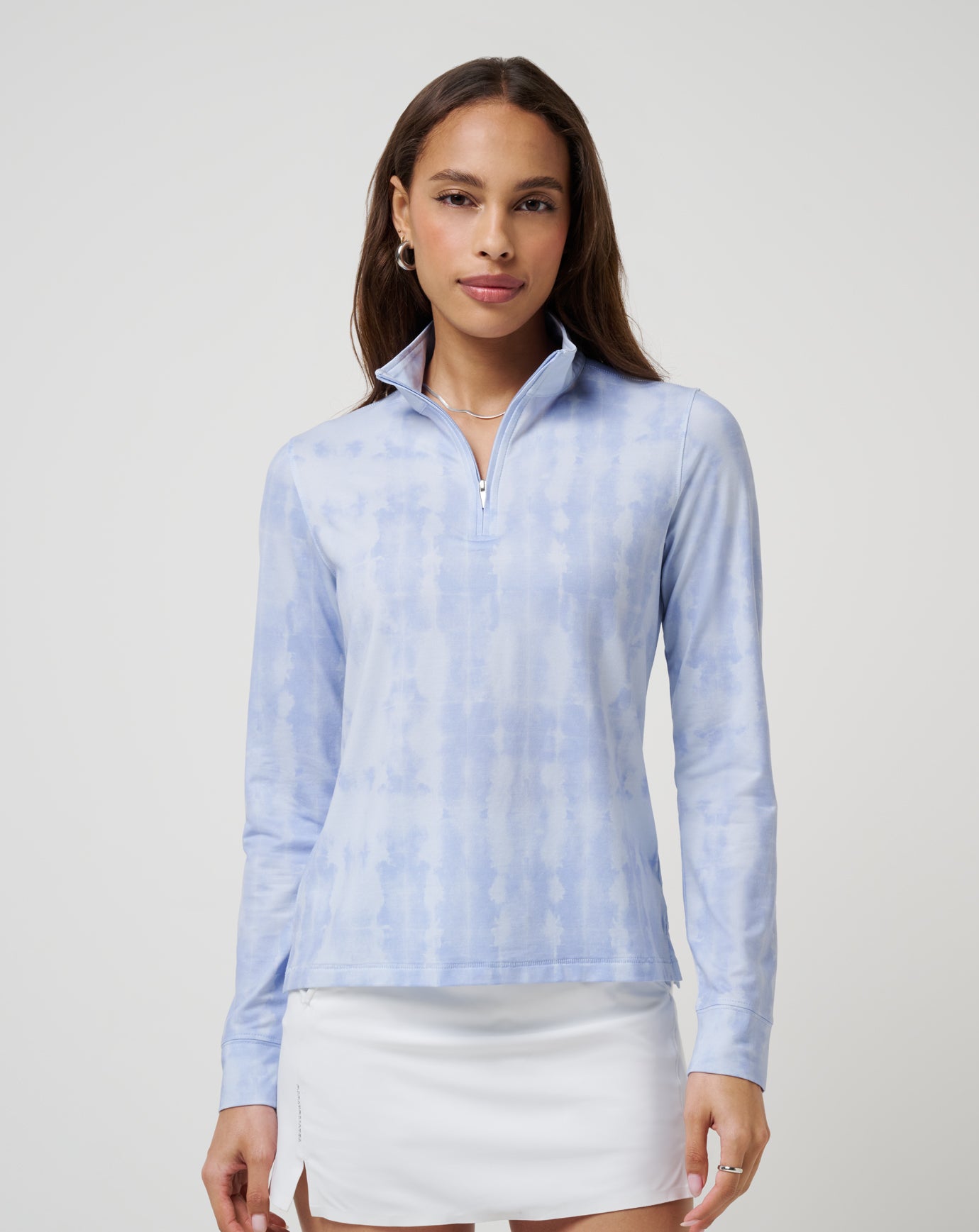 Featherweight Printed Zip Quarter Zip image 1