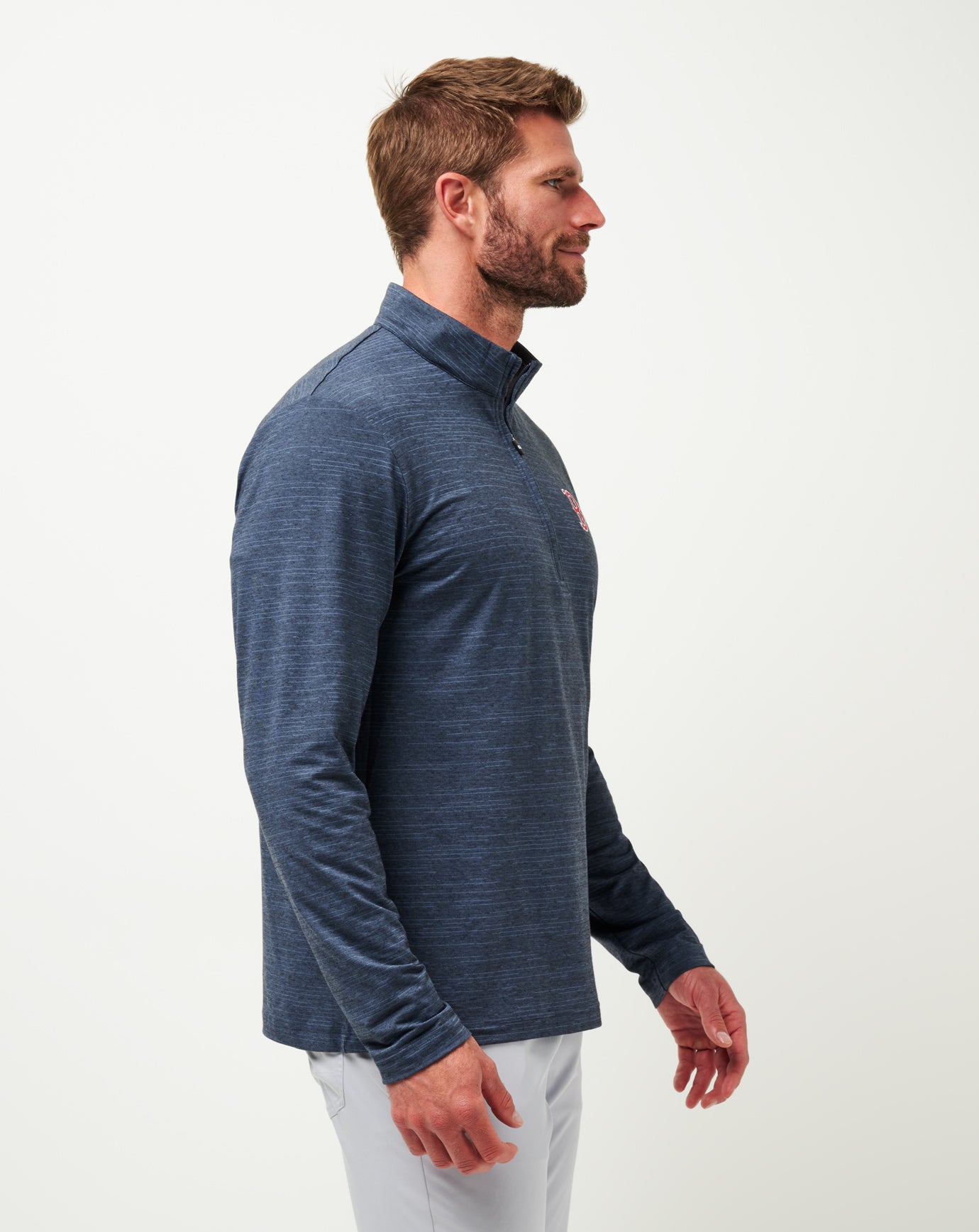 Boston Red Sox The Heater Quarter Zip ∣ TravisMathew