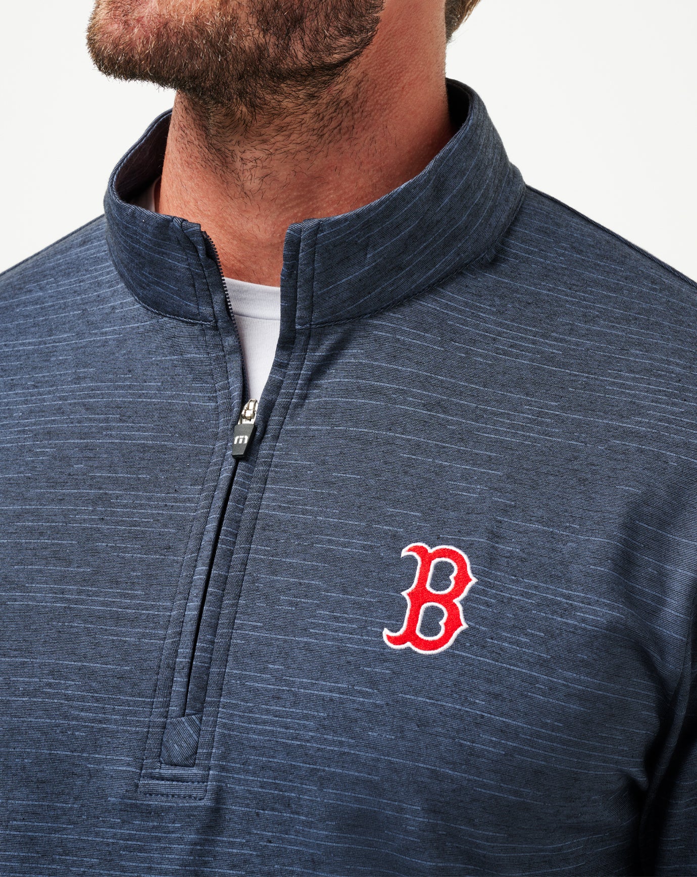 Boston Red Sox The Heater Quarter Zip ∣ TravisMathew