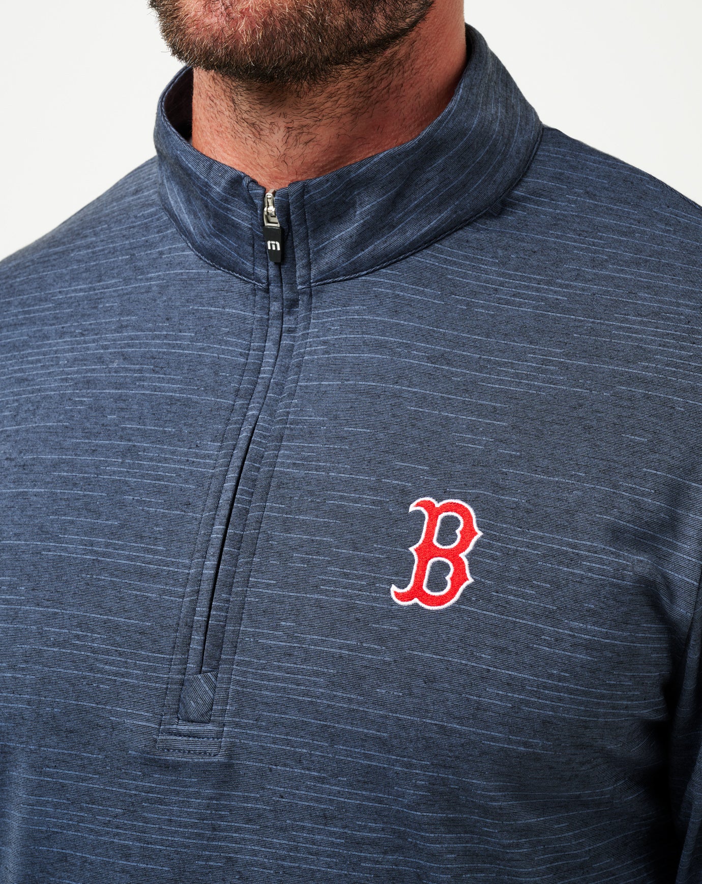 Boston Red Sox The Heater Quarter Zip ∣ TravisMathew