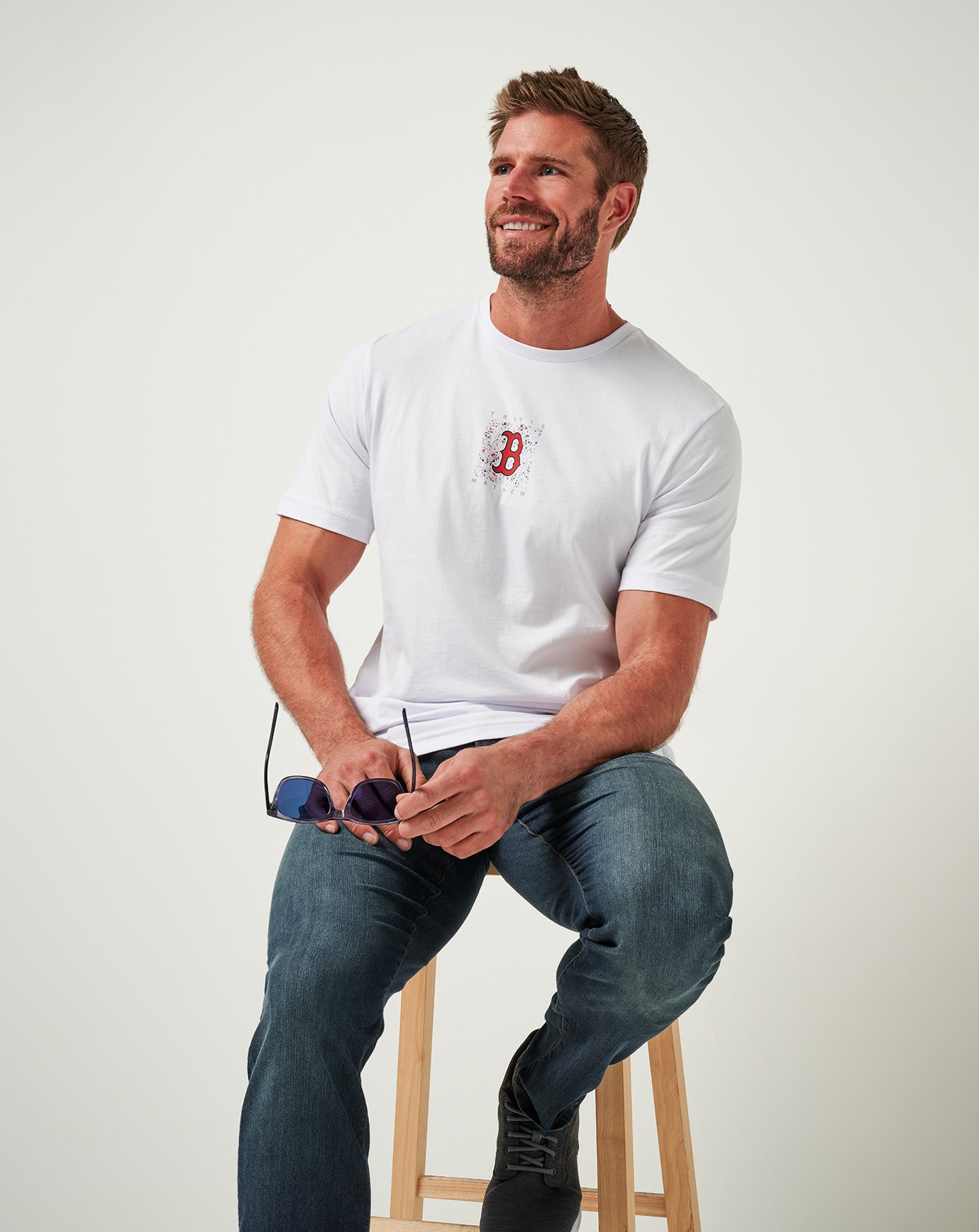 Boston Red Sox In The Dugout Tee image 5