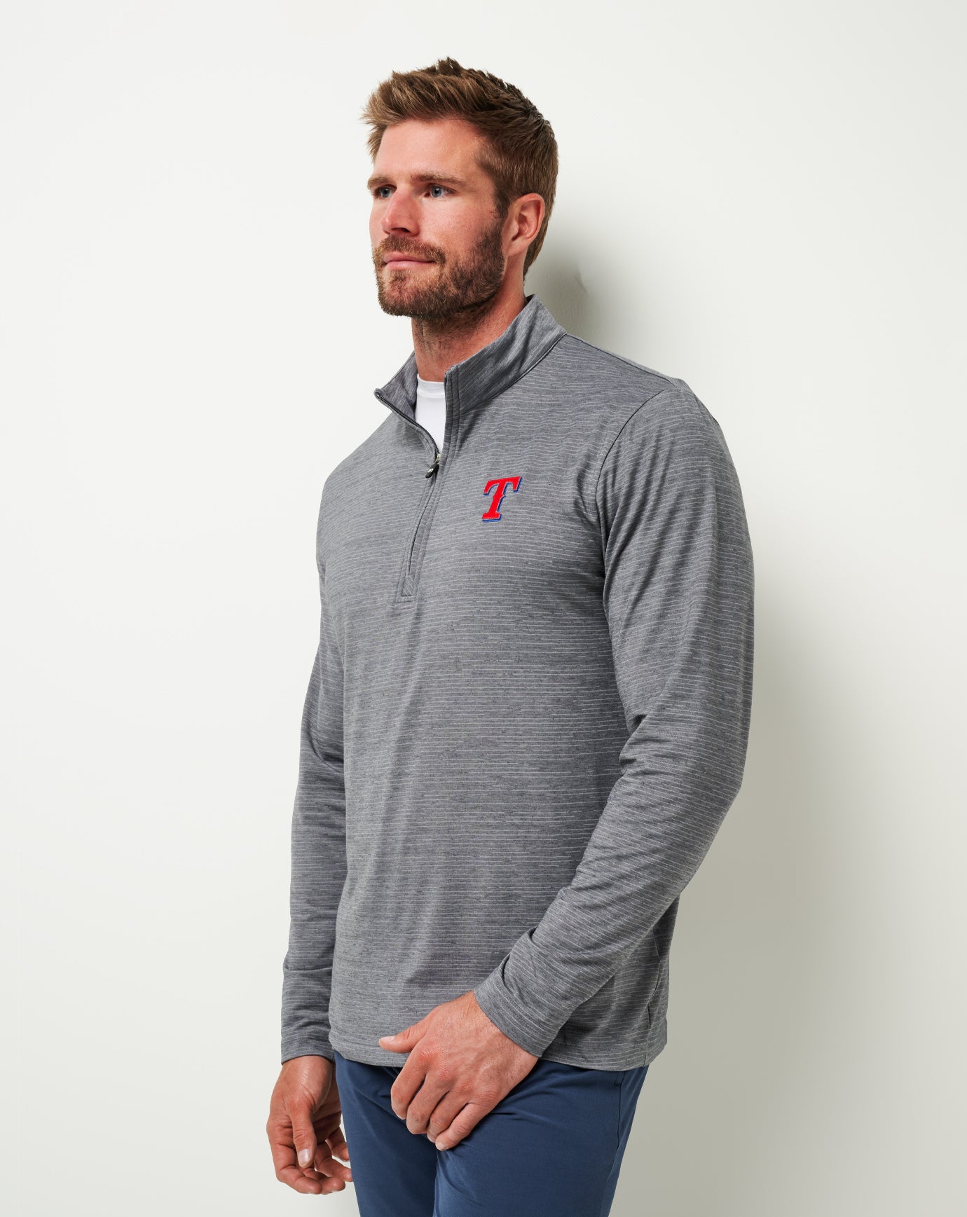 Texas Rangers The Heater Quarter Zip ∣ TravisMathew