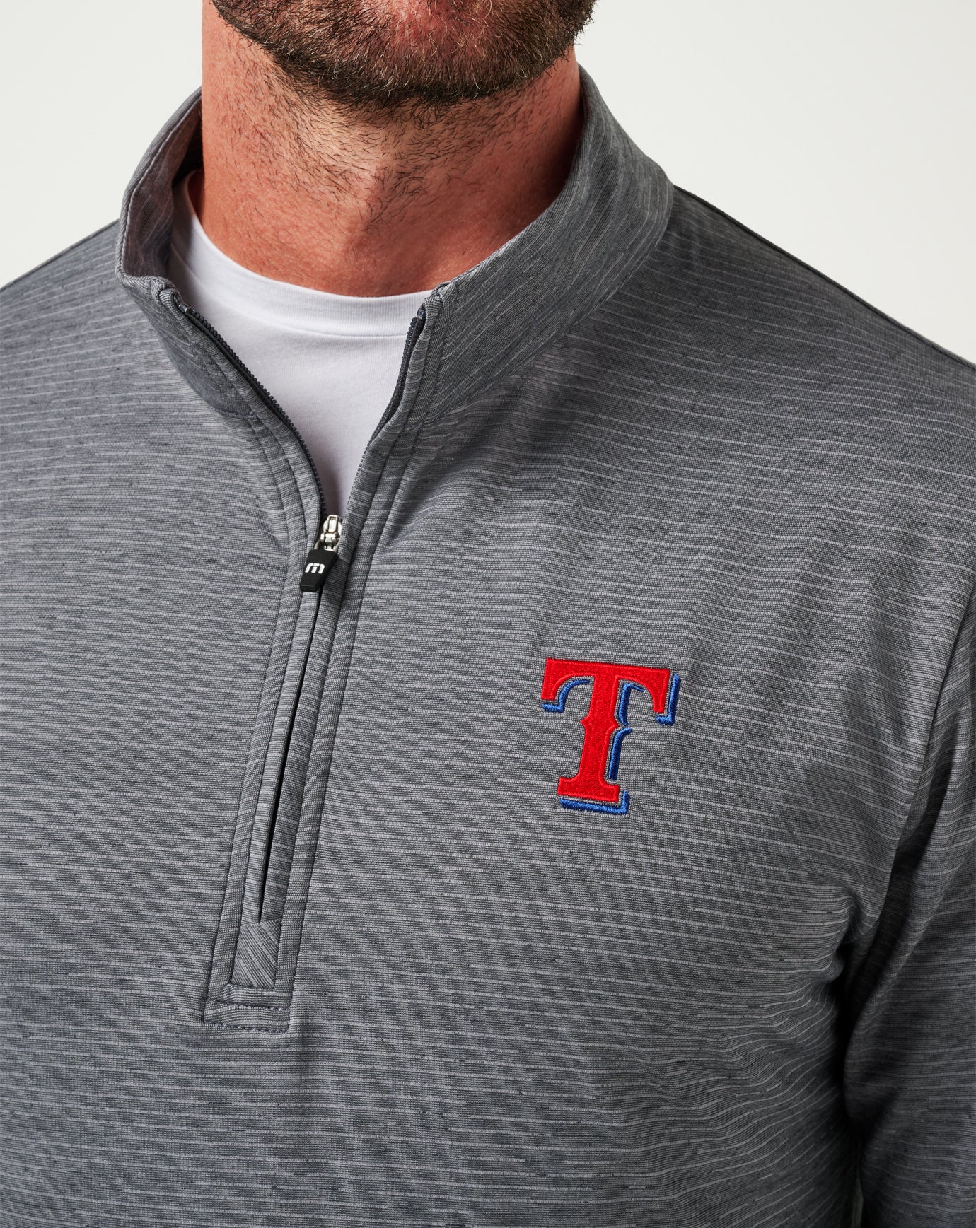 Texas Rangers The Heater Quarter Zip ∣ TravisMathew