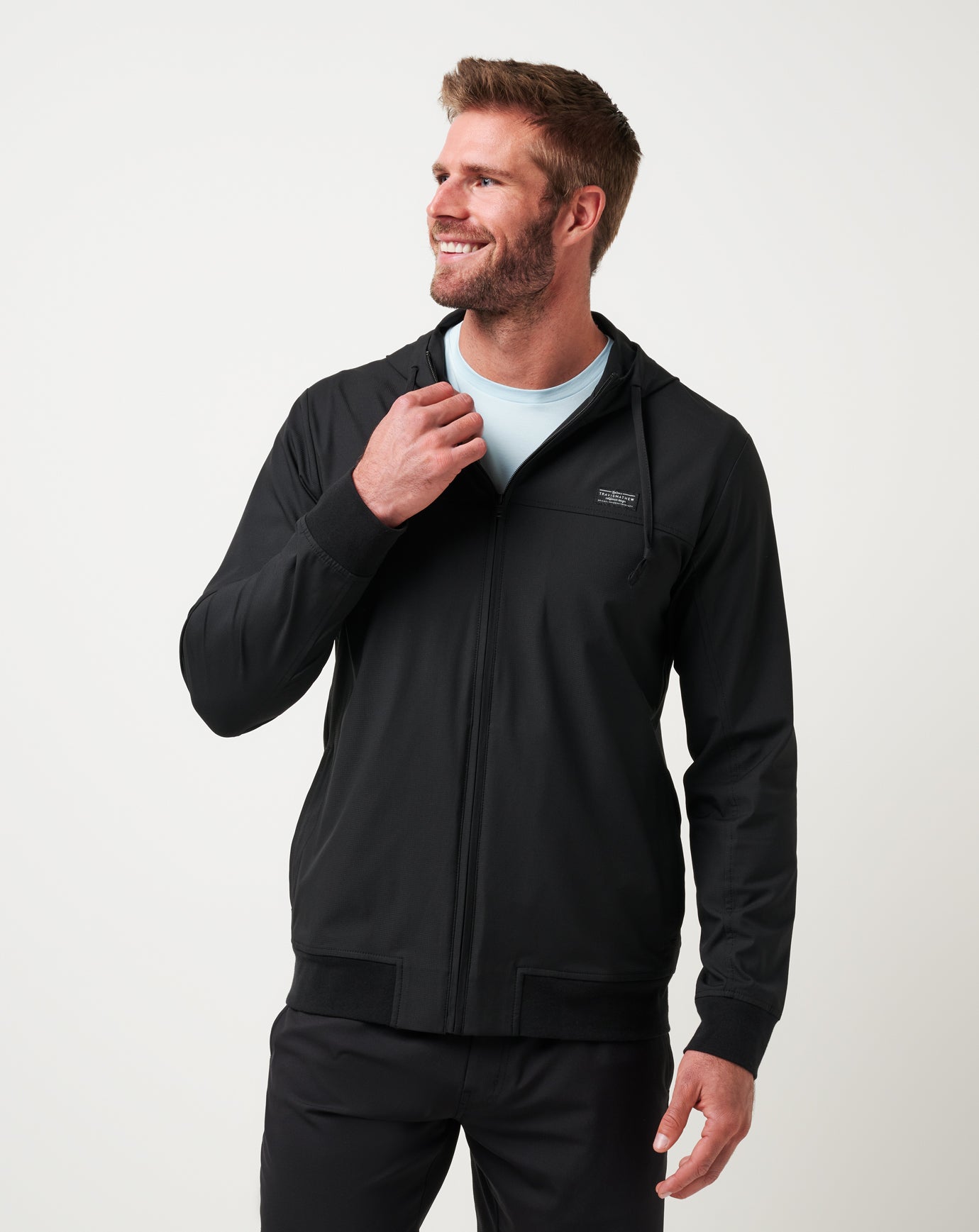 TRAVIS MATHEW ブラック ジップアップジャケット MOVEKNIT FULL ZIP | TravisMathew