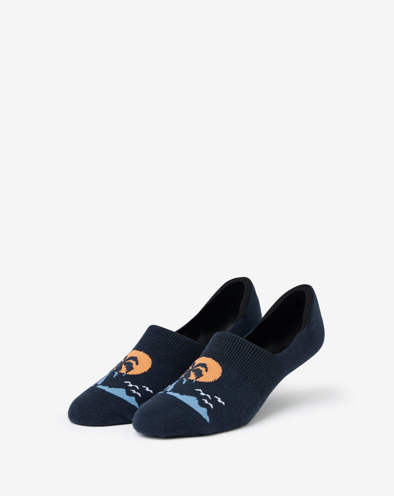 South Seas Getaway No Show Sock