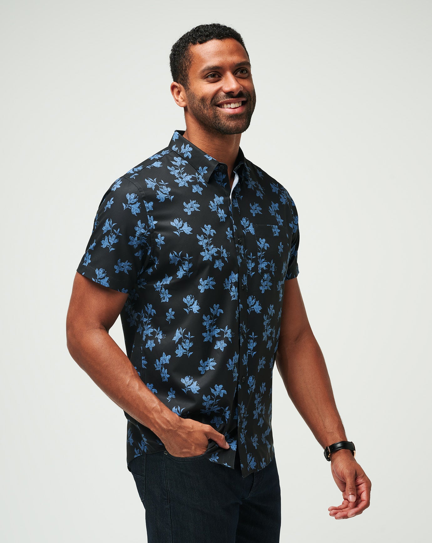 Mist On The Lake Button-Up