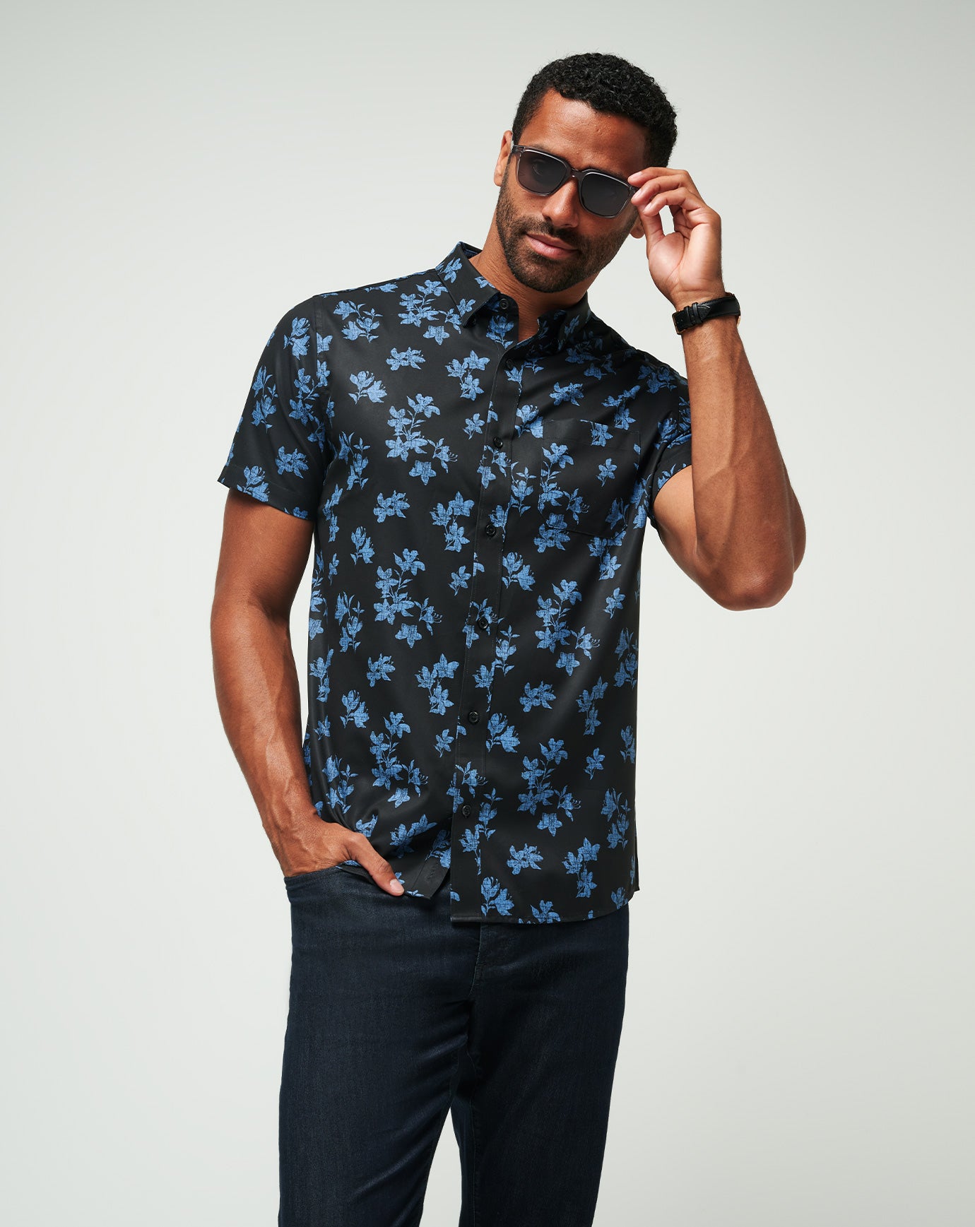 Mist On The Lake Button-Up