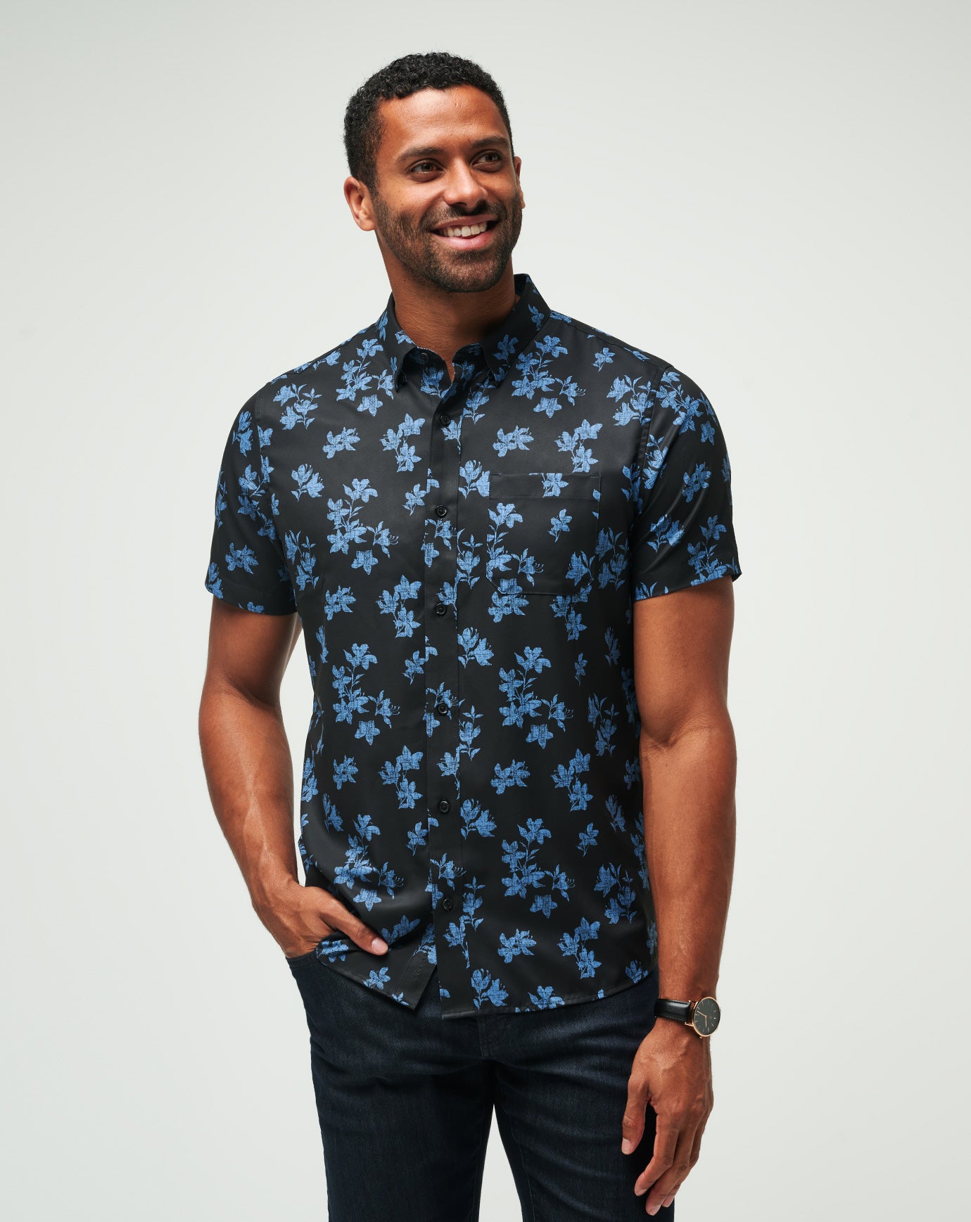 Mist On The Lake Button-Up