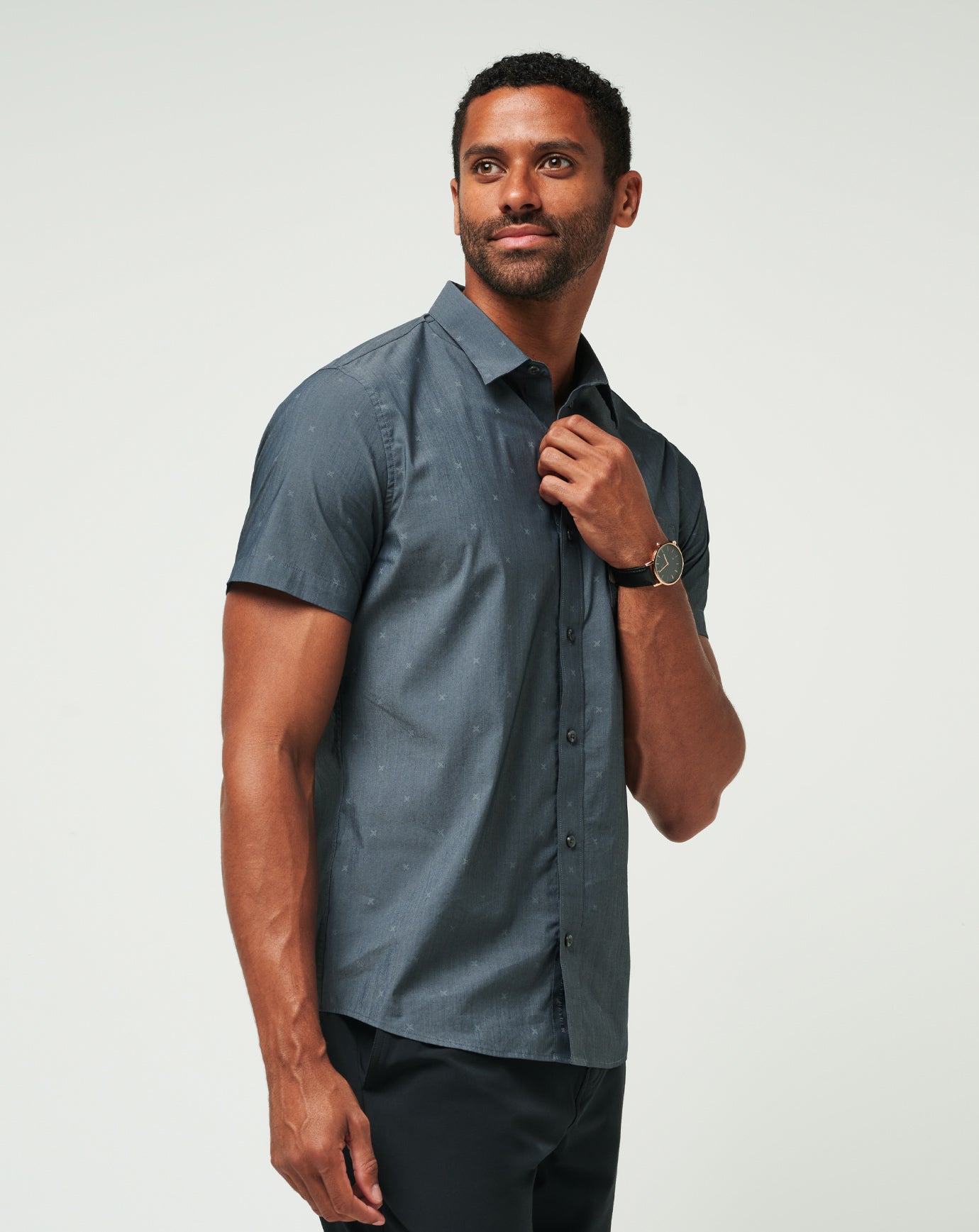 Across The Pond Button-Up