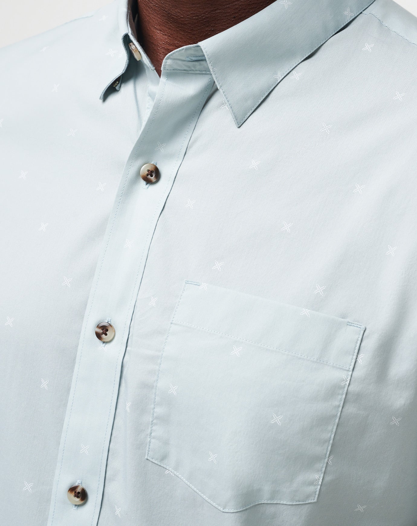 Across The Pond Button-Up