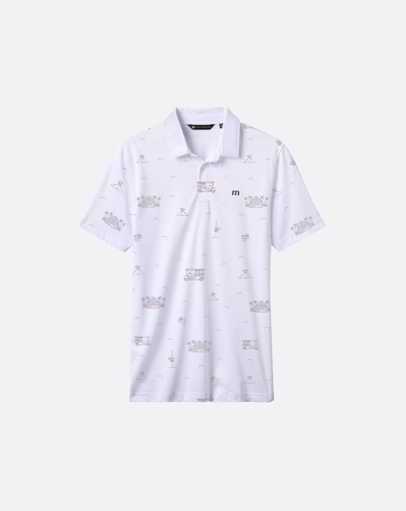 Tiki Mapes Print Polo