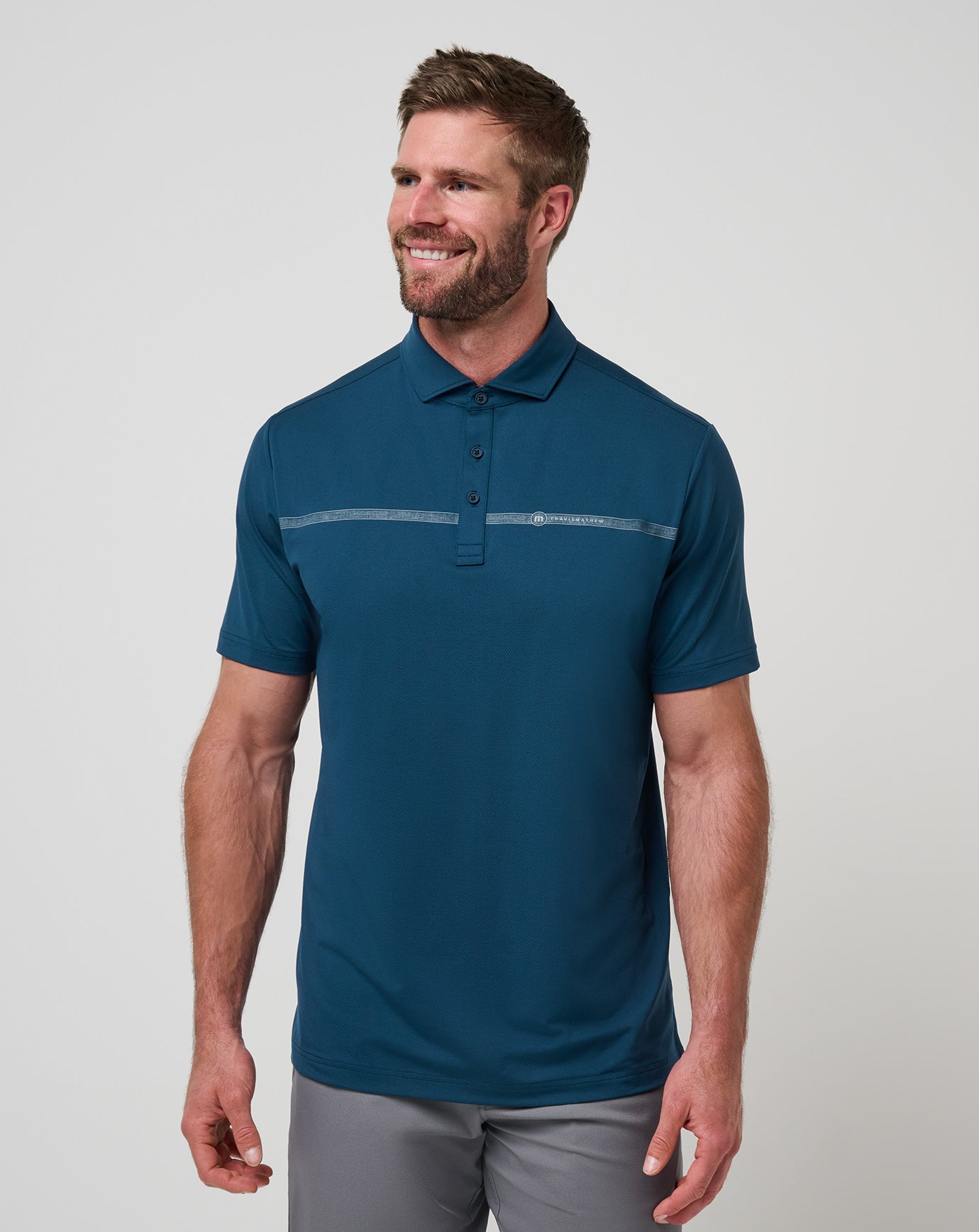Heater Pro Chest Stripe Polo ∣ TravisMathew
