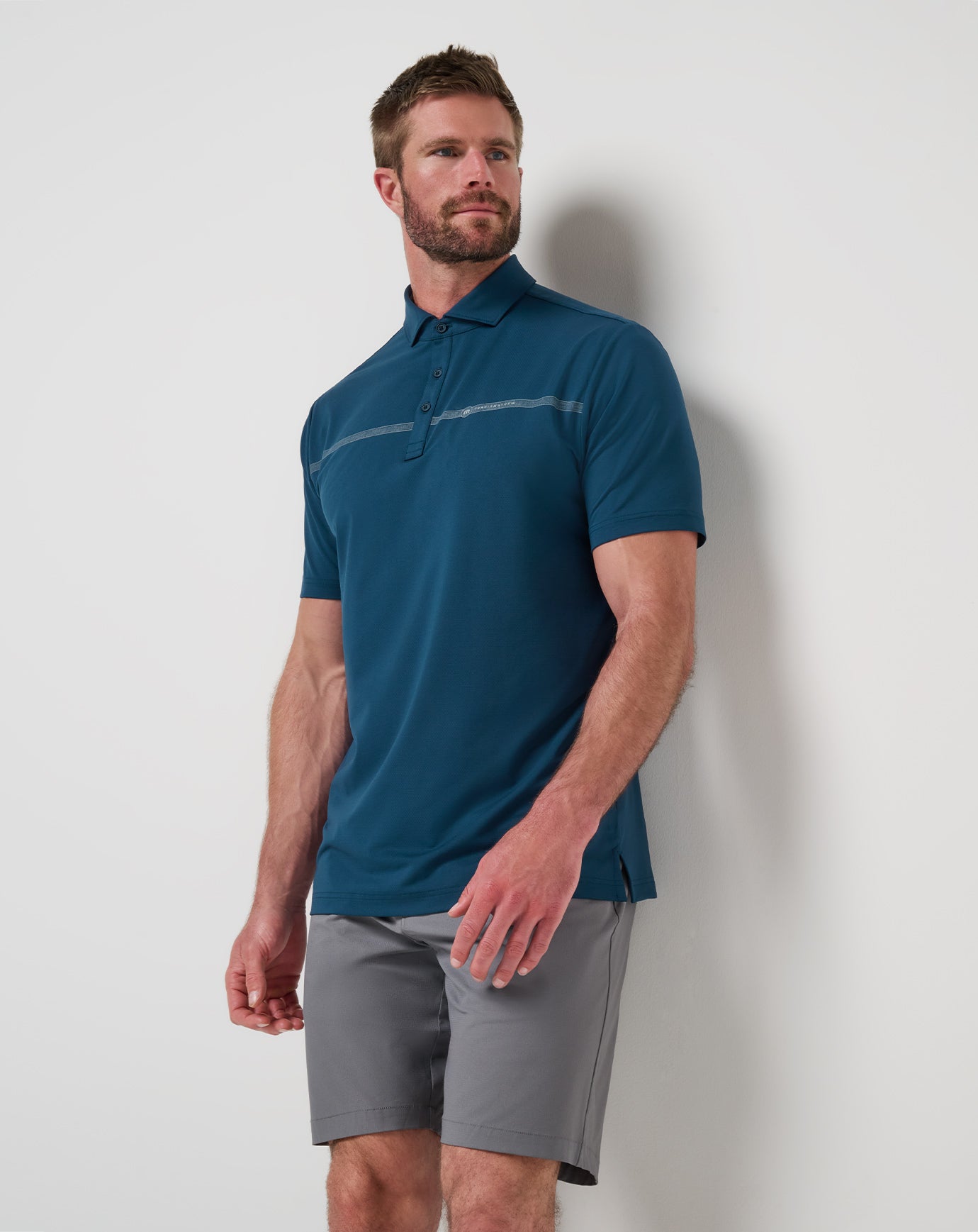 Heater Pro Chest Stripe Polo ∣ TravisMathew