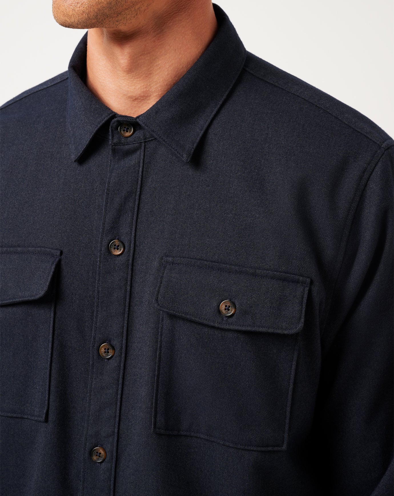 TRAVIS MATHEW ネイビー シャツ Lifestyle Shift Shirt Jacket ∣ TravisMathew