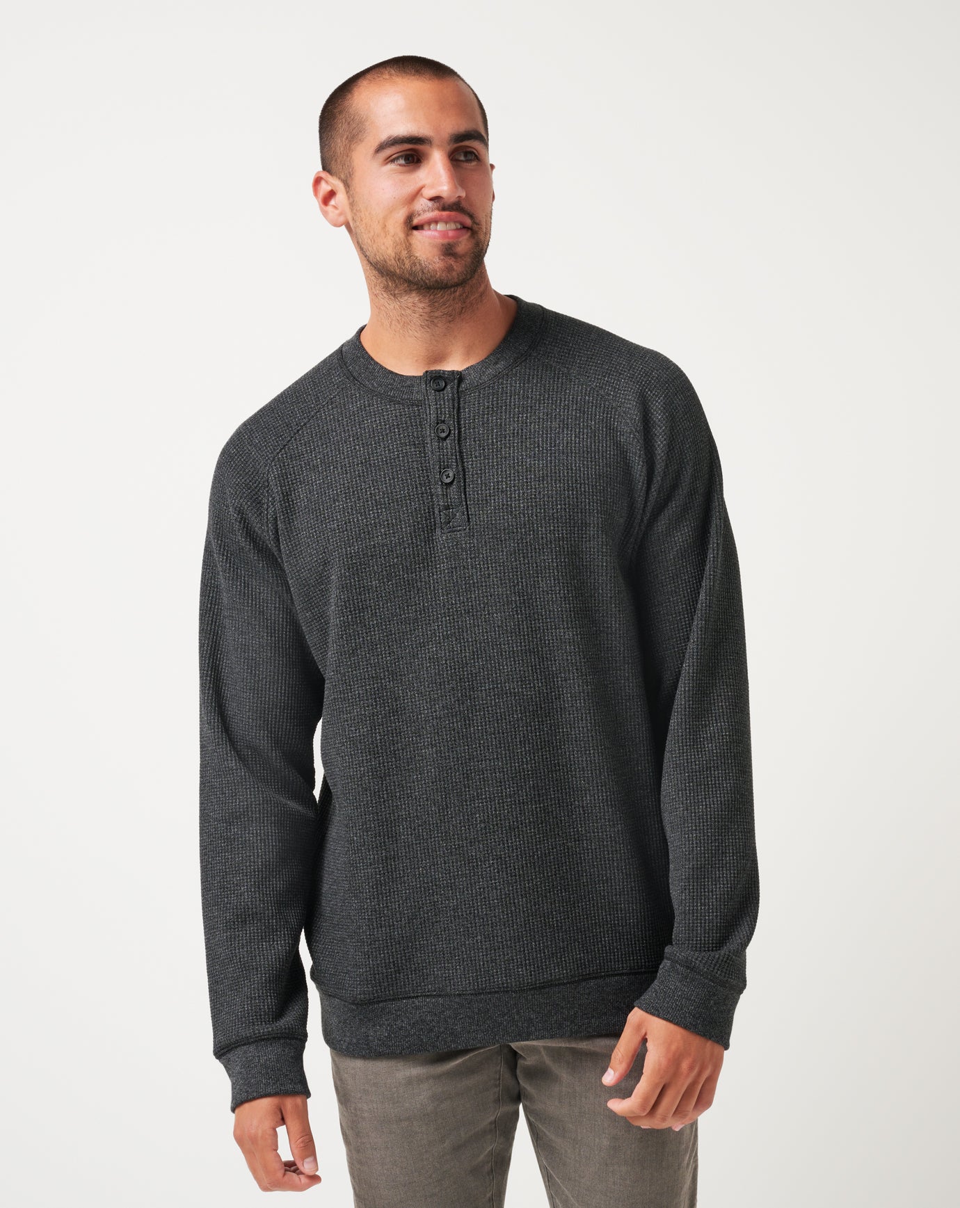 Storm Brew Cloud Waffle Henley image 1