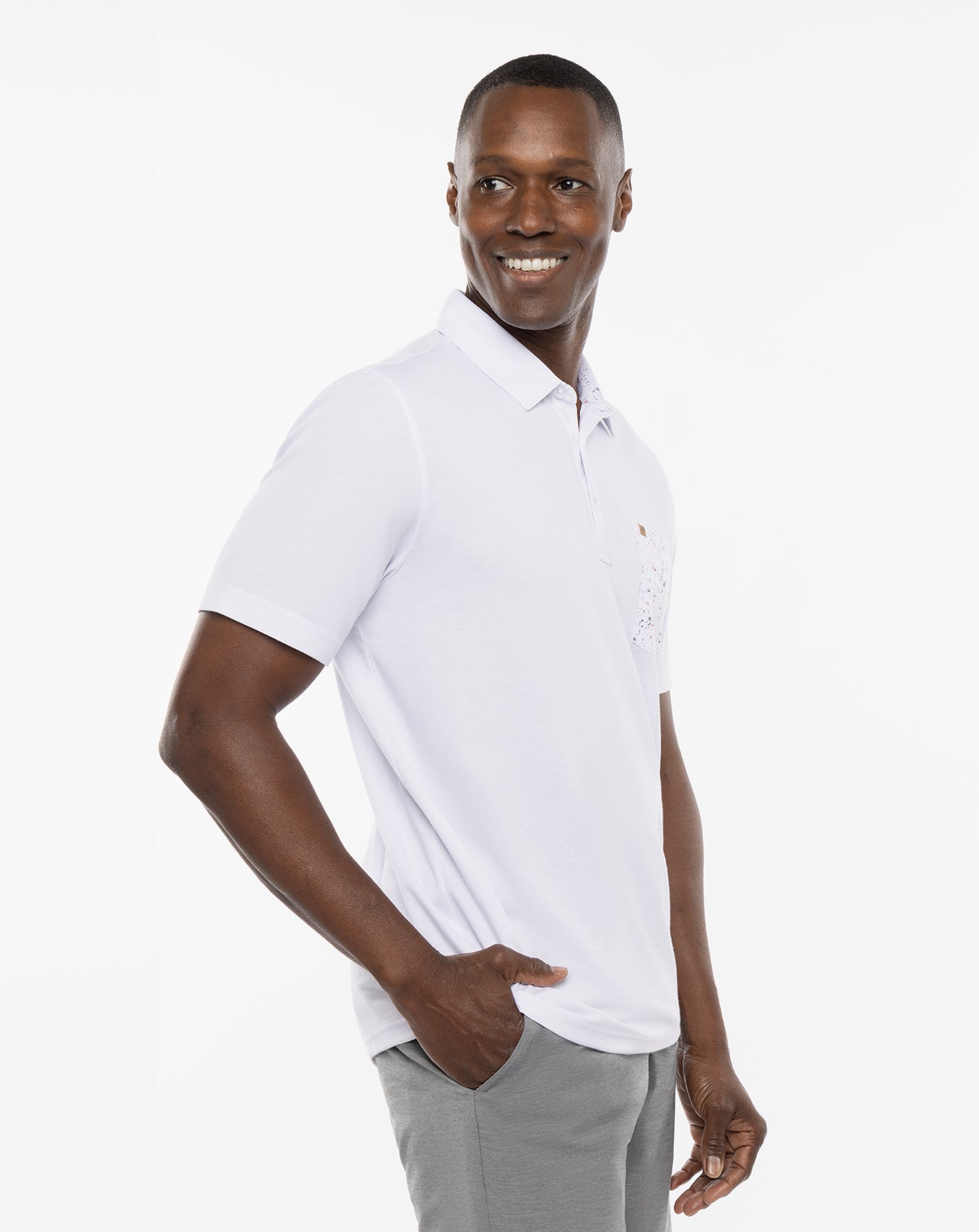 Splatter Pocket Polo Polo