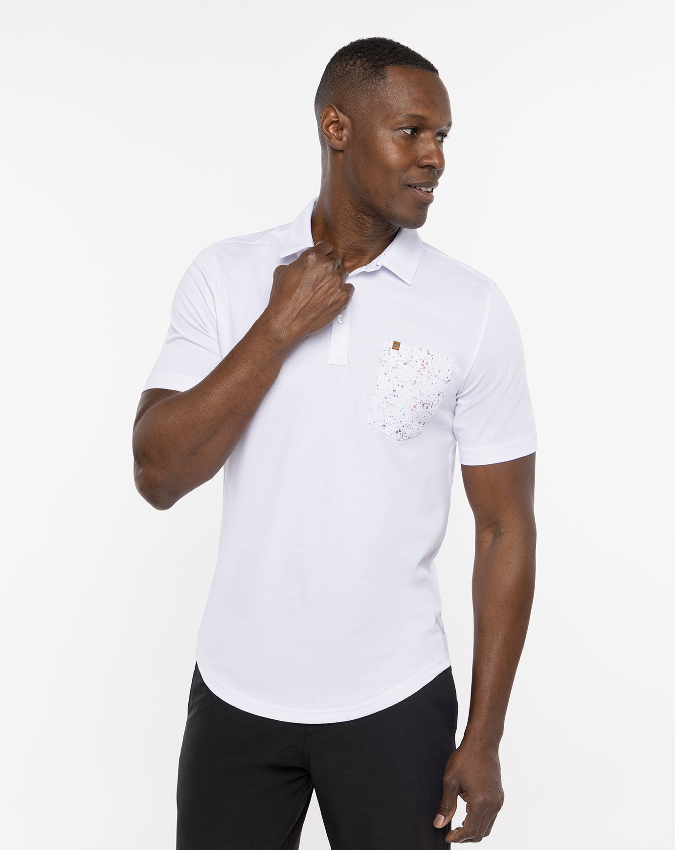 Splatter Pocket Polo Polo
