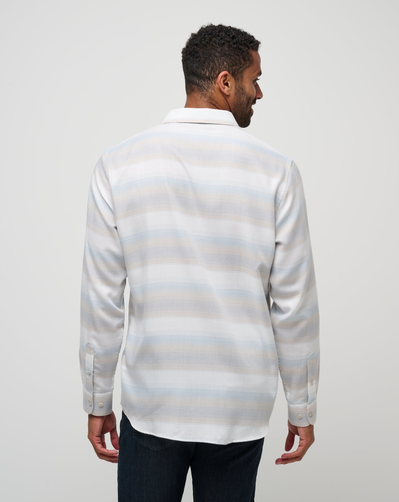 Cloud Flannel Stripe Button-Up image 3