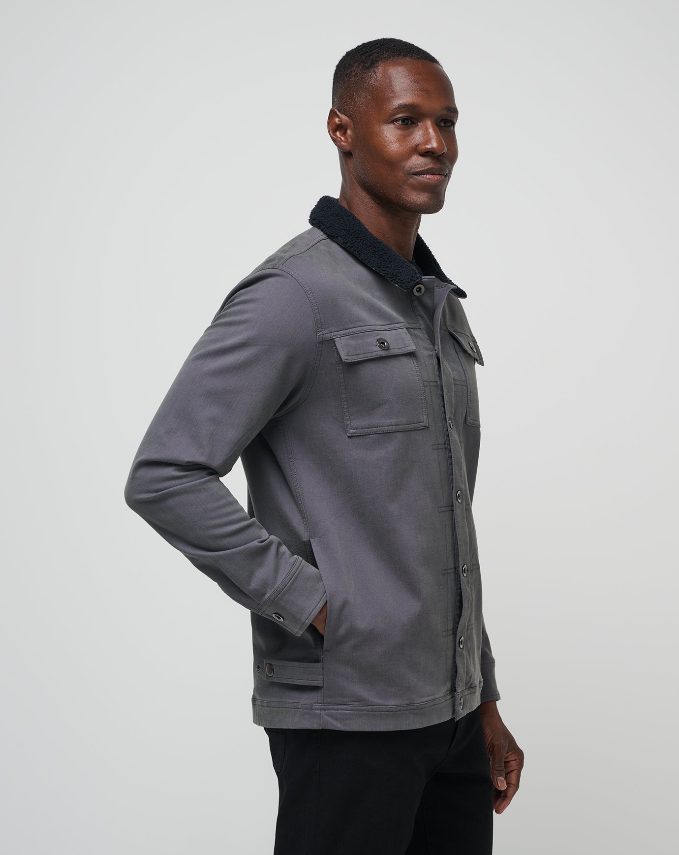 Cloud Denim Sherpa Jacket image 3