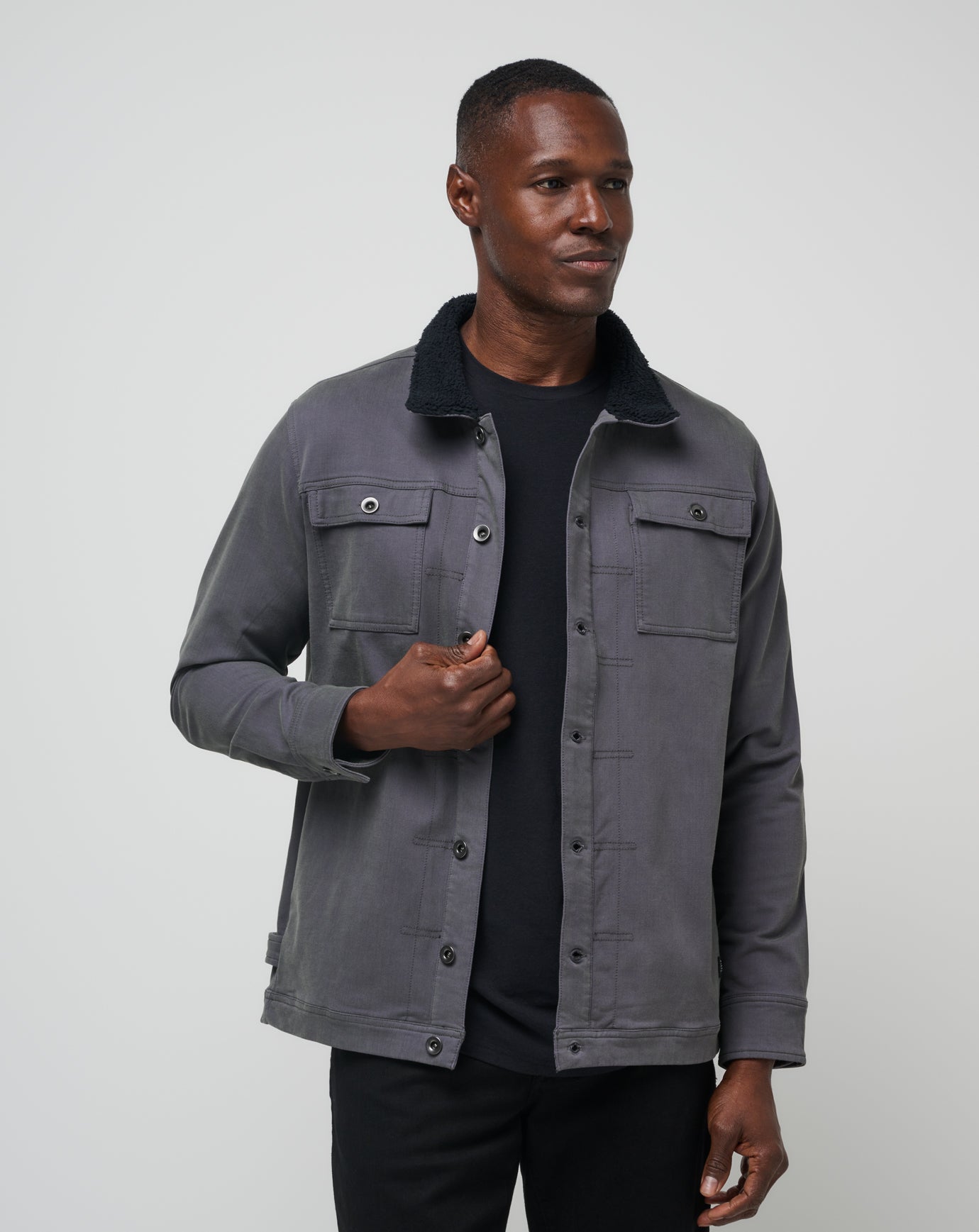 Cloud Denim Sherpa Jacket image 1