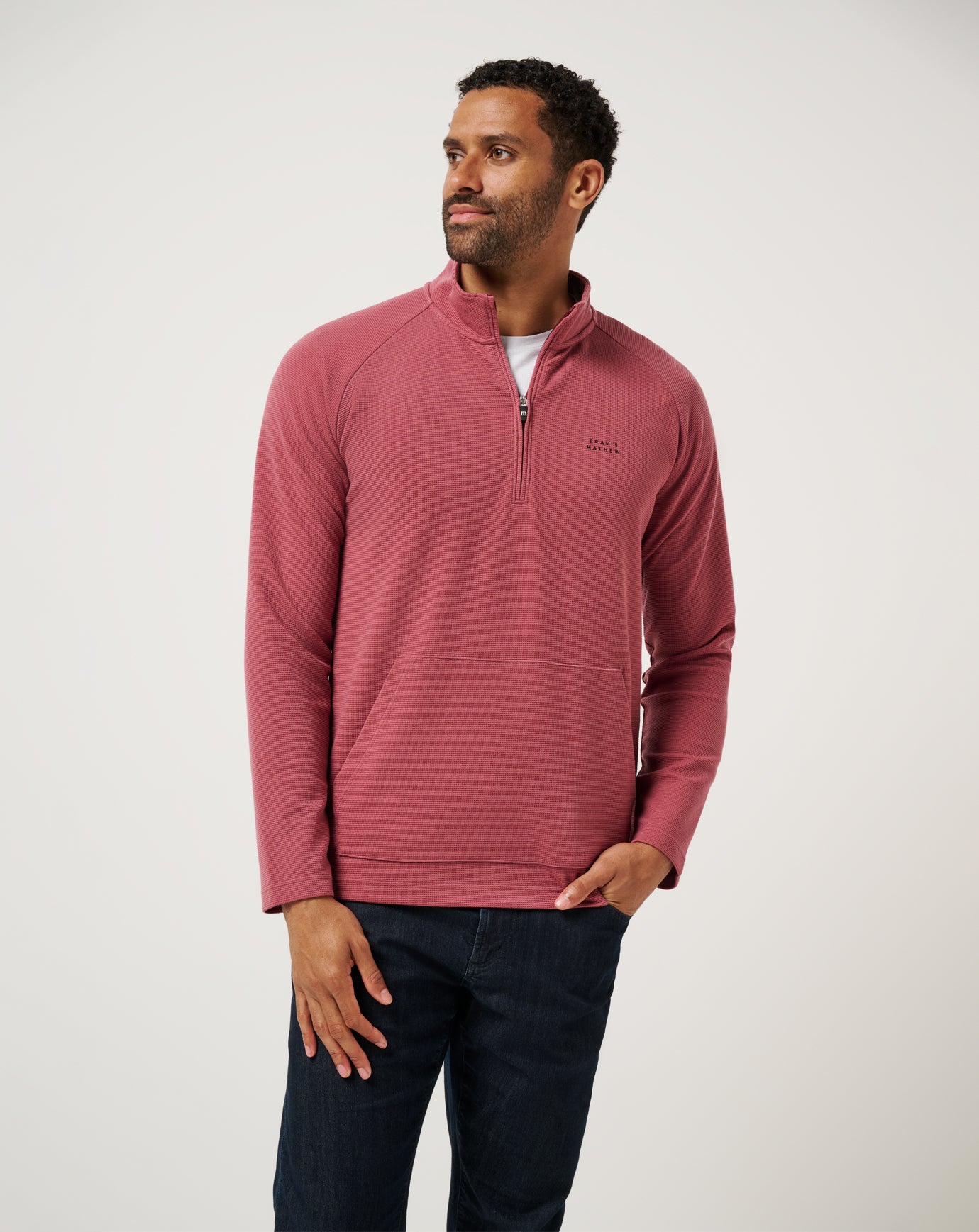 Performance Waffle Quarter Zip ∣ TravisMathew