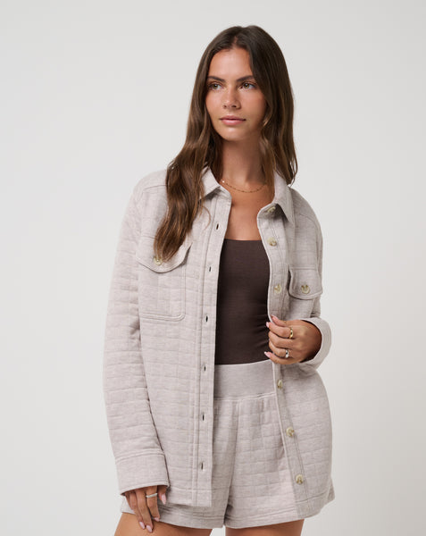 Cloud Coastal Quilted Shacket ∣ TravisMathew