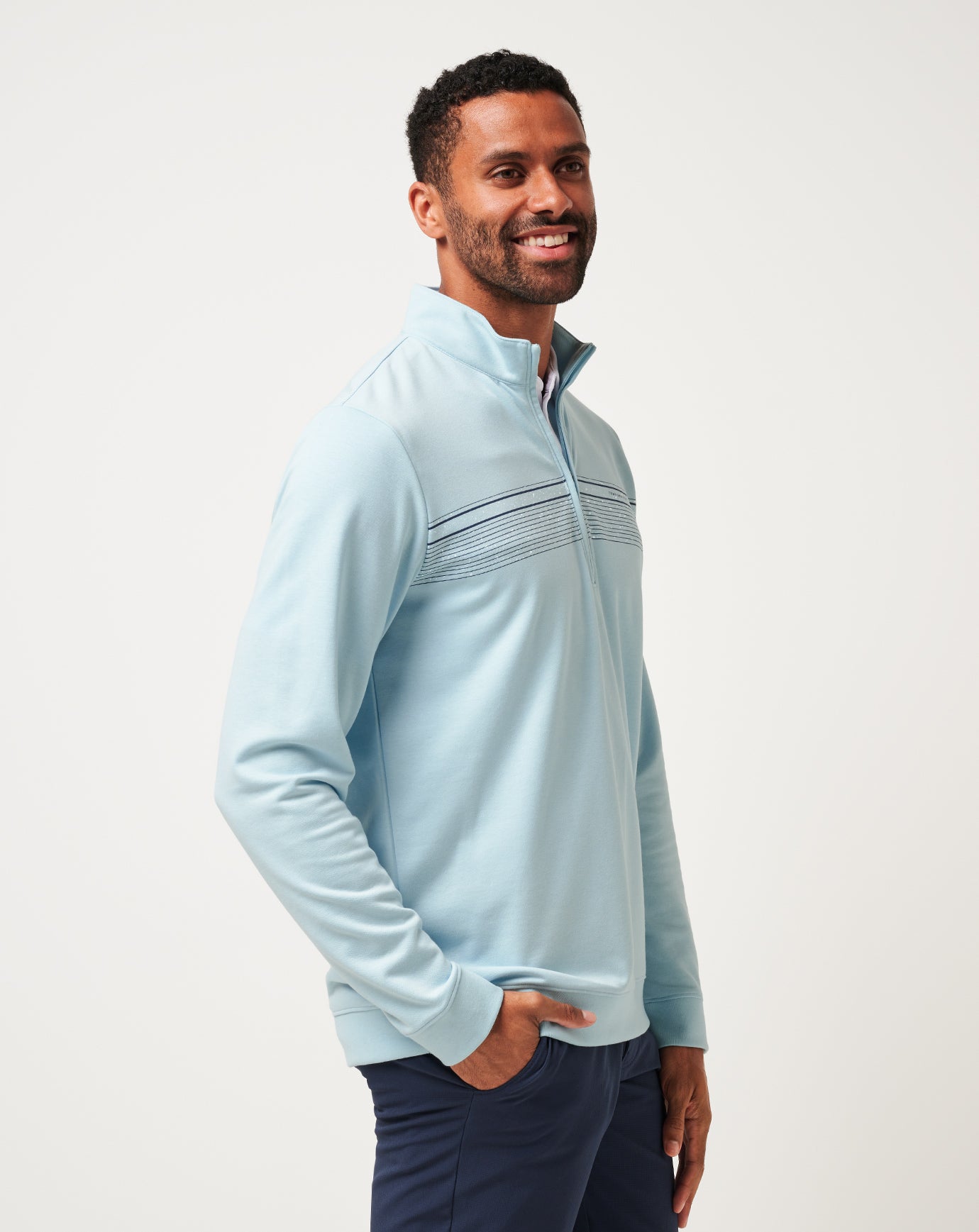 Upgraded Chest Stripe Quarter Zip image 2