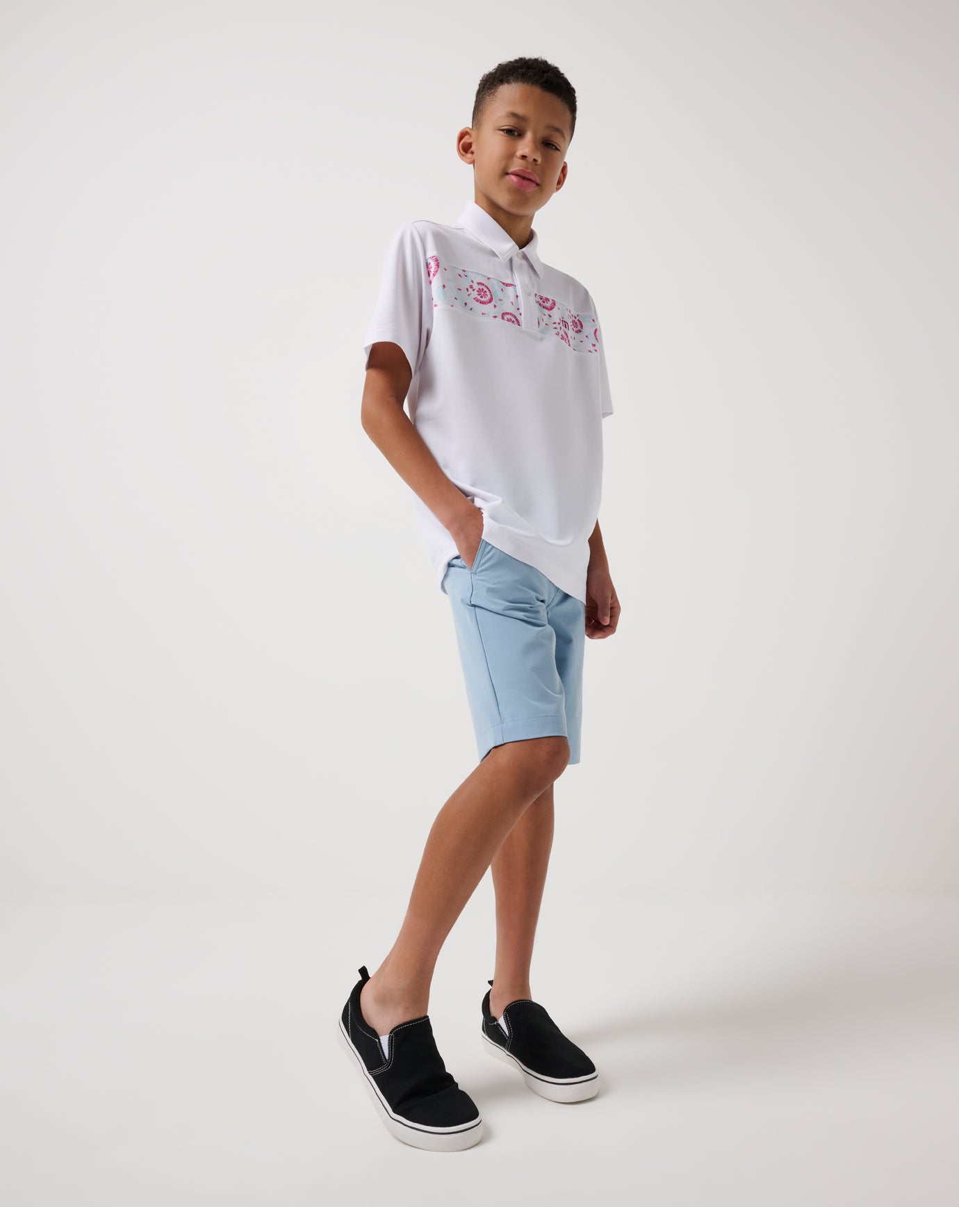 Performance Pique Flourish Youth Polo