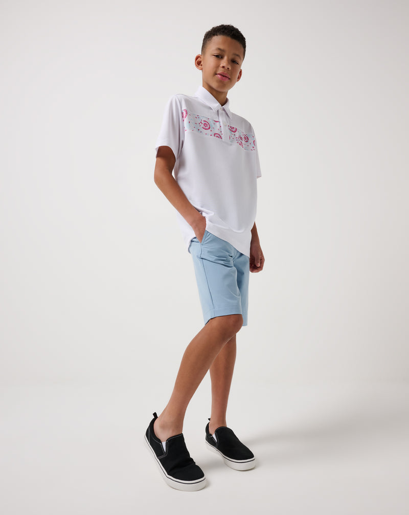 Performance Pique Flourish Youth Polo